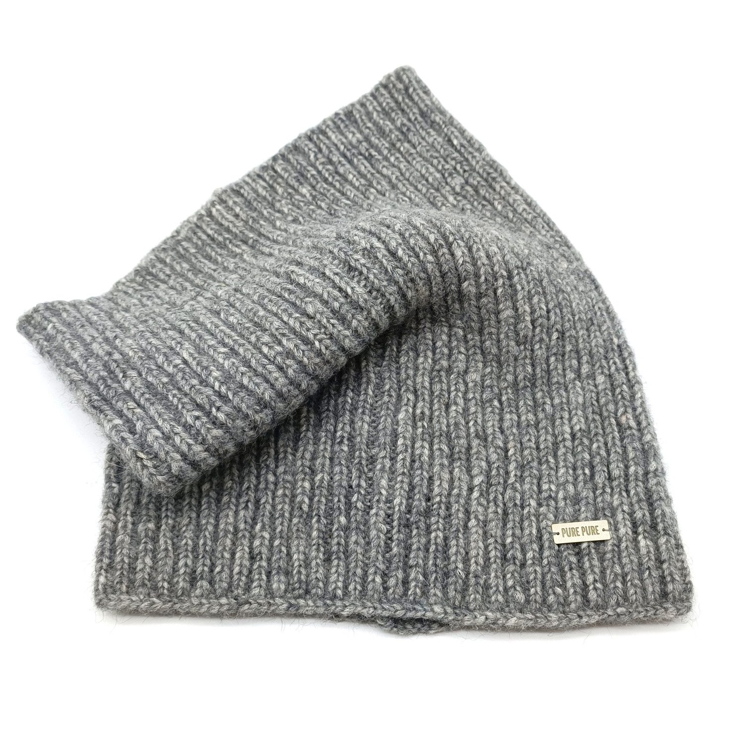 pure pure by BAUER Strickmütze DA - Strickloop grau