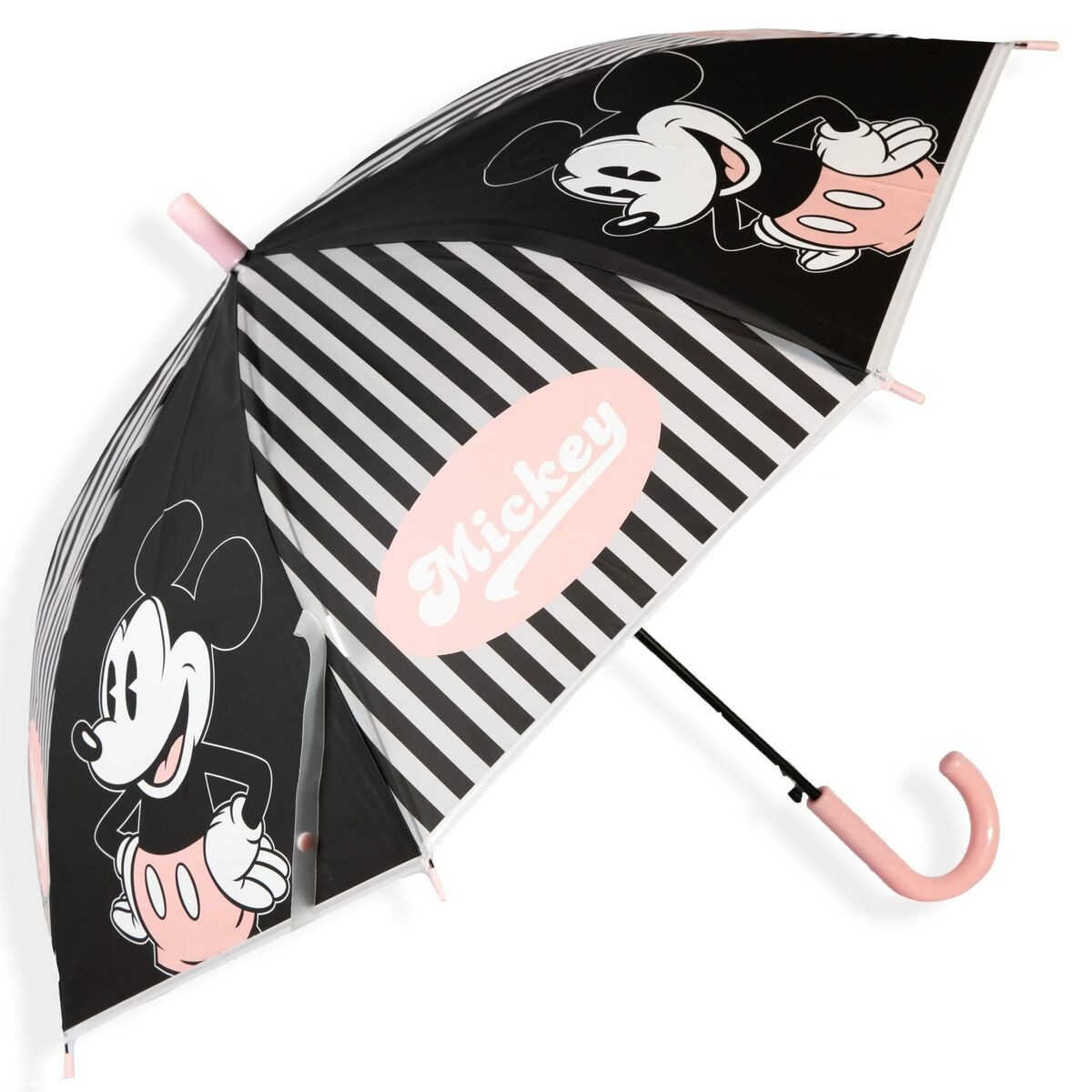 Disney Mickey Mouse Taschenregenschirm Bubble Regenschirm Mickey Mouse Good day Blau Ø 76 cm