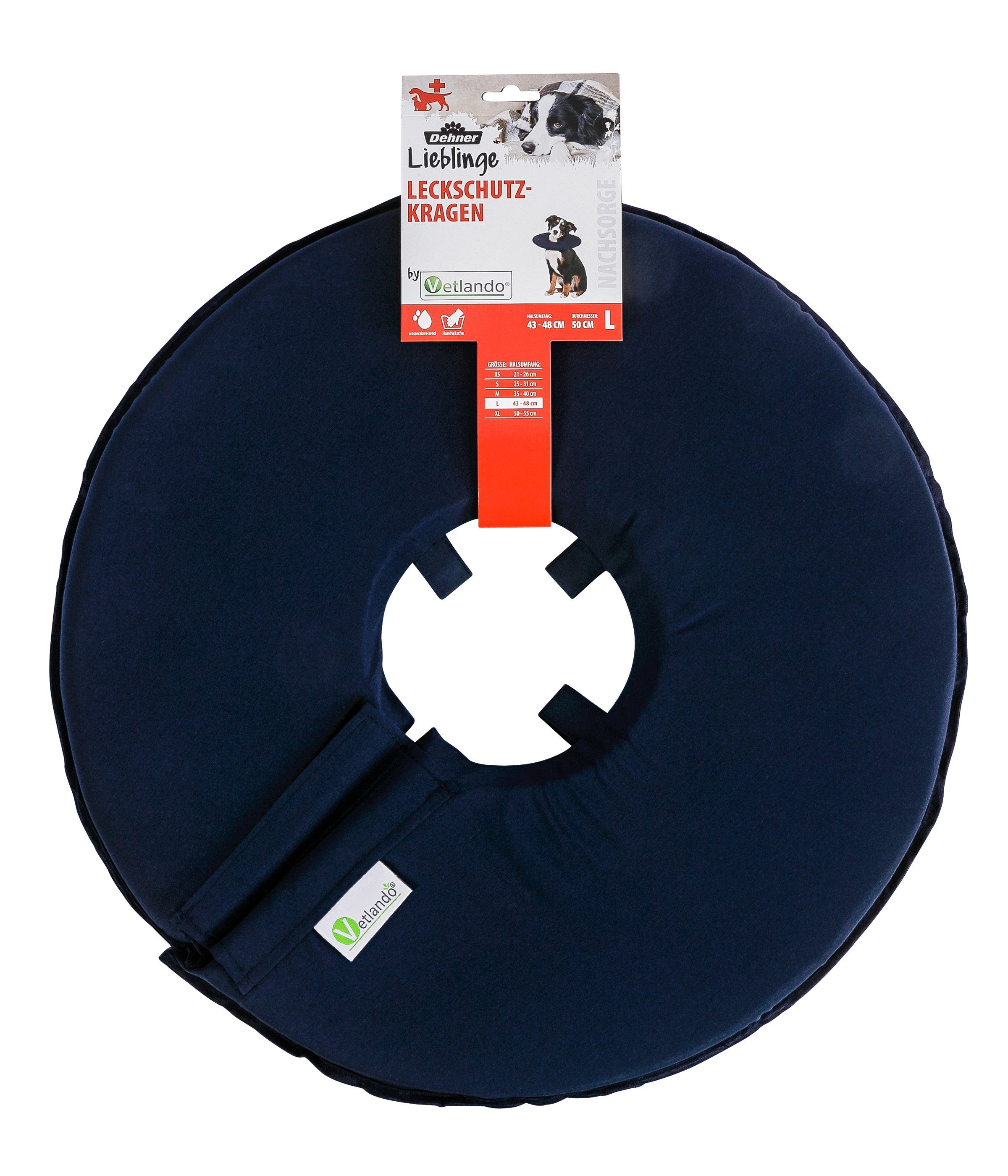 Dehner Hunde-Geschirr Leckschutzkragen für Hunde/Katzen, versch. Größen, Polyester, Bequem und handwaschbar mit effektivem Schutz für Hunde und Katzen