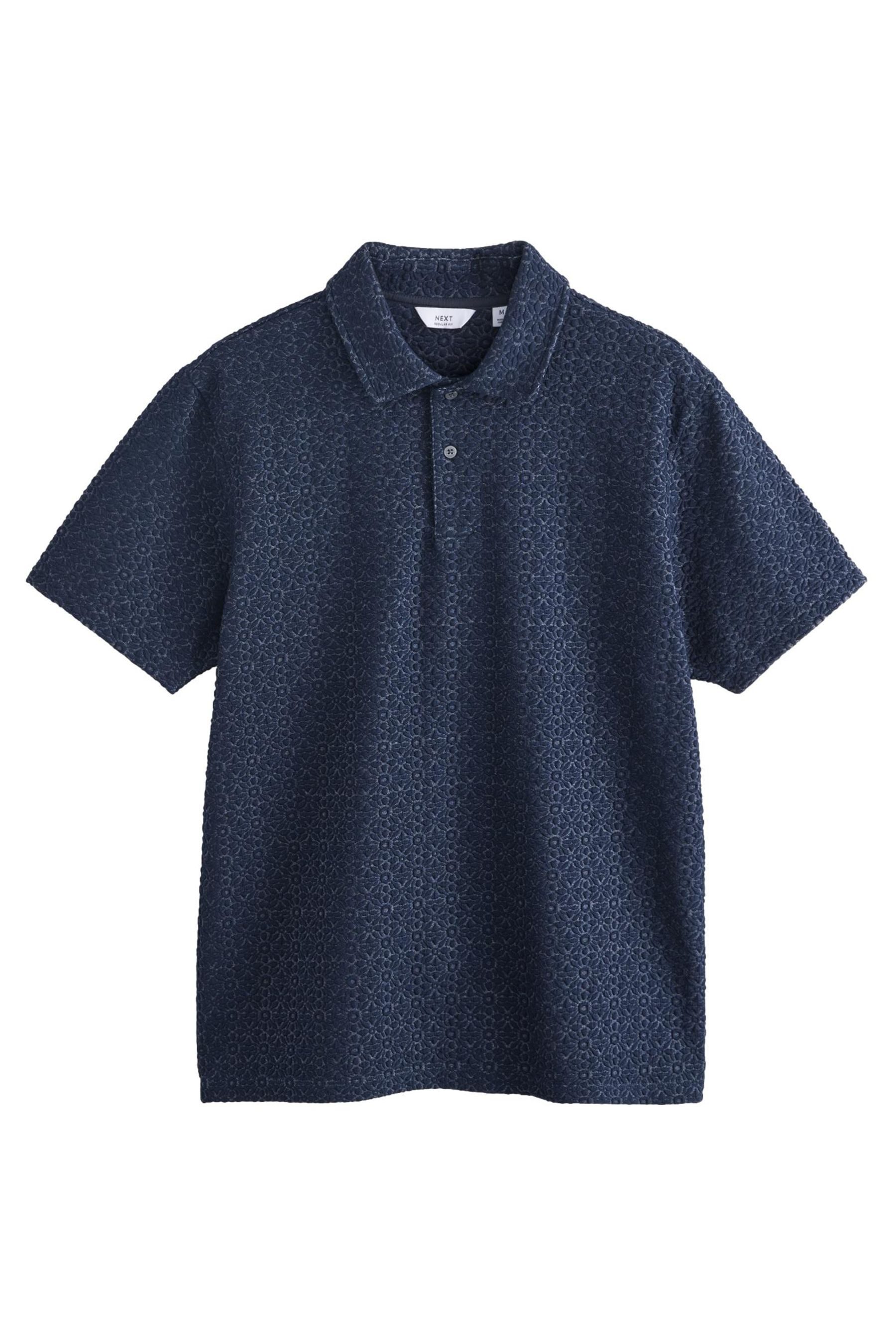 Poloshirt Kurzärmeliges Poloshirt mit Jacquardmuster