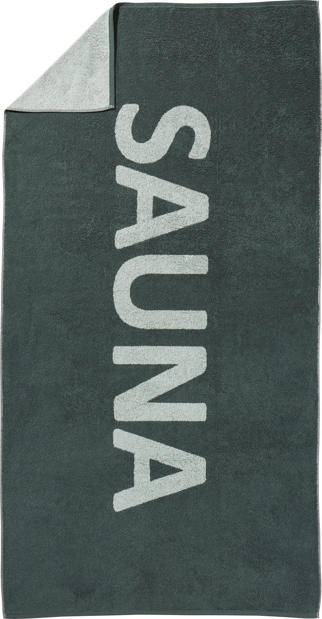 Erwin Müller Saunatuch Saunatuch, Walkfrottier, Walk-Frottier Schriftzug