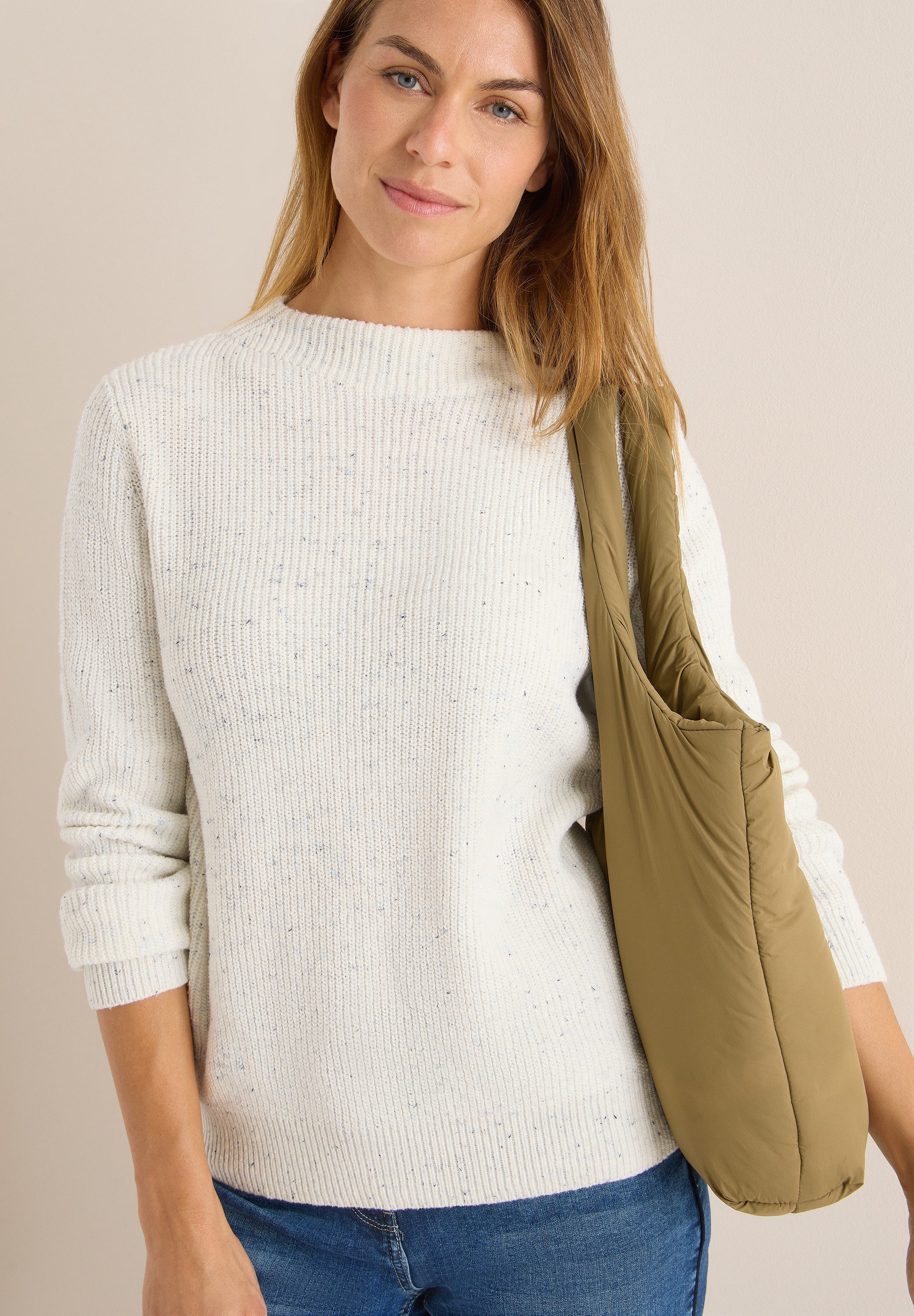 CECIL Strickpullover im soften Baumwoll-Mix günstig online kaufen