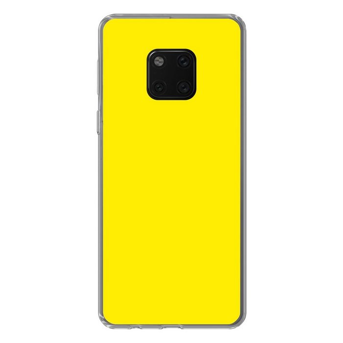 MuchoWow Handyhülle Gelb - Zitrone - Neon - Muster Handyhülle Huawei Mate 20 Pro Handy Case Silikon Bumper Case
