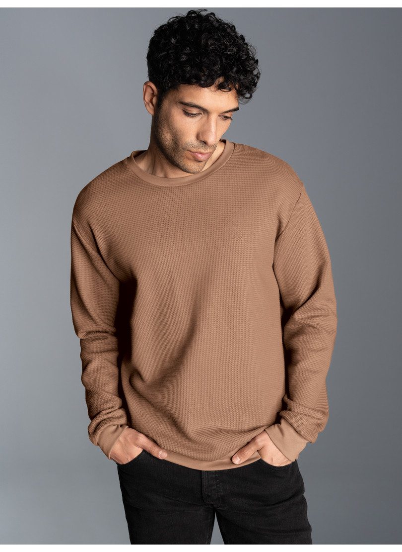 Sweatshirt TRIGEMA Sweatshirt in Waffeloptik