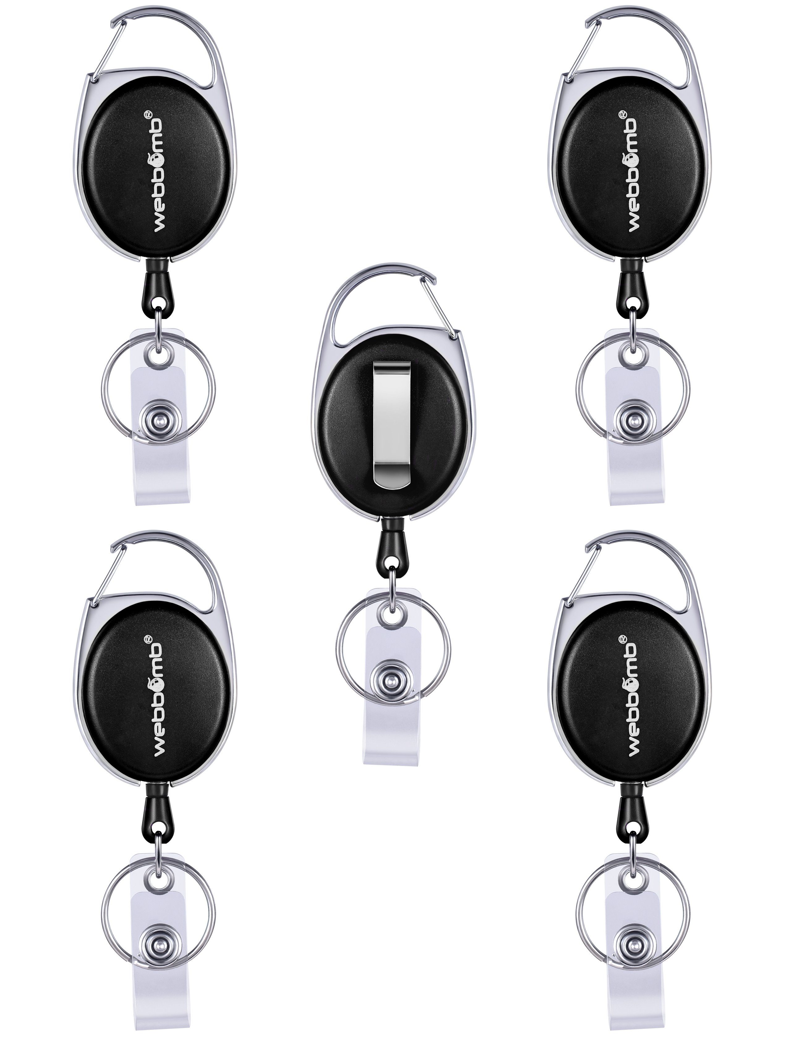 WEBBOMB Schlüsselanhänger Ausweis Schlüssel JoJo 5 Stück Bunt Ausweishalter günstig online kaufen