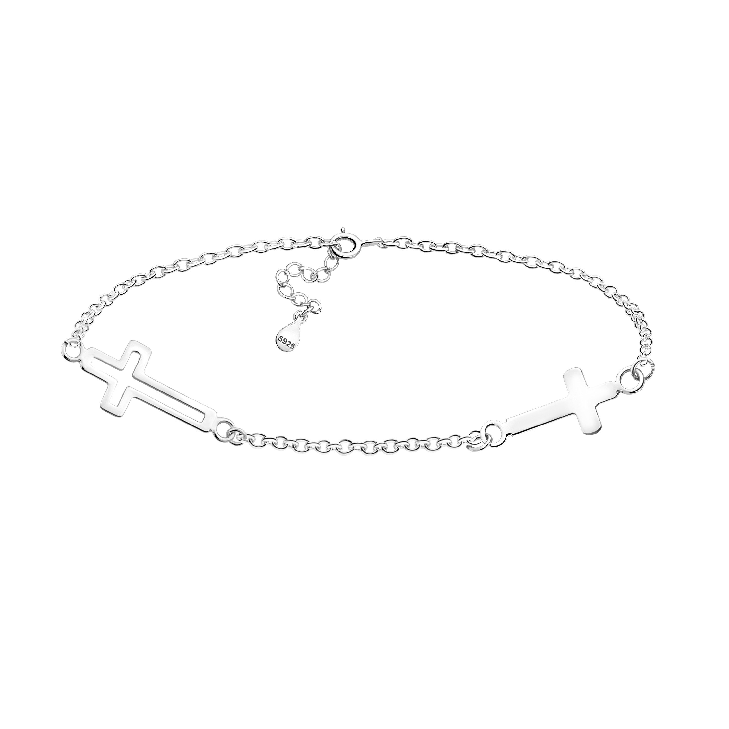 Sofia Milani Armband Kreuz (Armband), 925 Silber Damen Schmuck - B0362