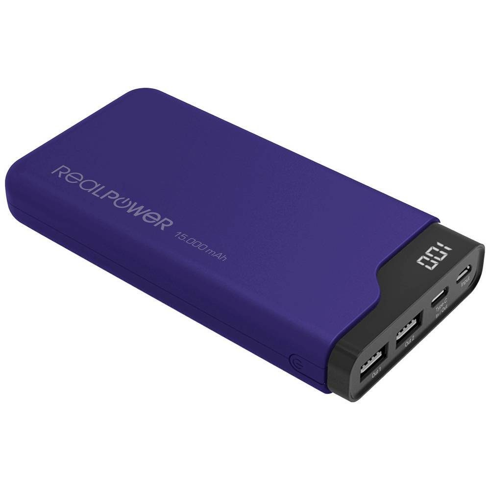 Realpower Powernbank navyblue 333643 Powerbank