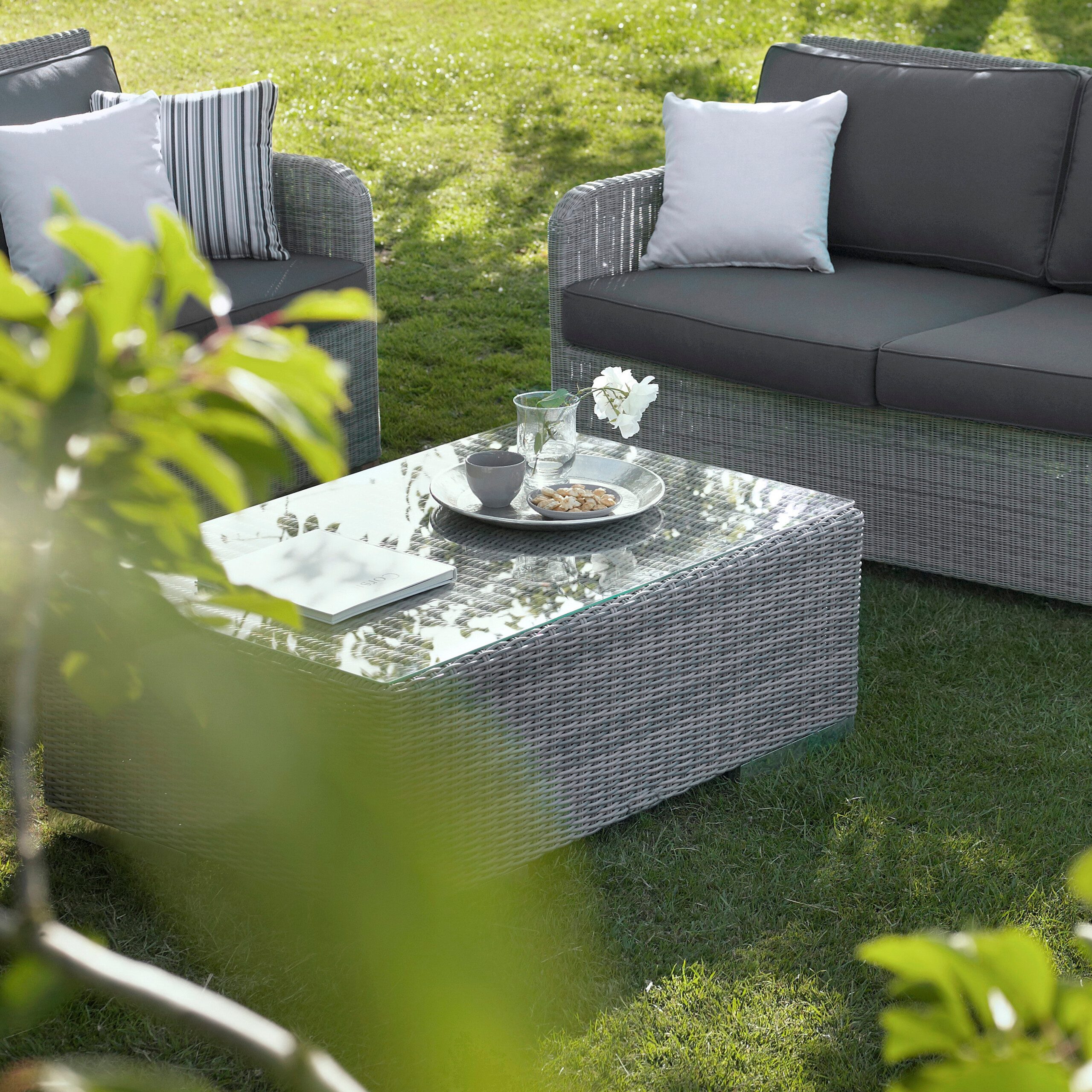 relaxdays Tischplatte Glasplatte 8mm ESG (1 St), 70 x 70 cm