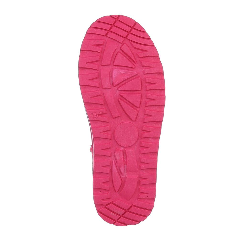 Ital-Design Kinder Snowboots Freizeit Stiefelette (87124591) Flach Stiefeletten in Pink – Bild 3 von 4