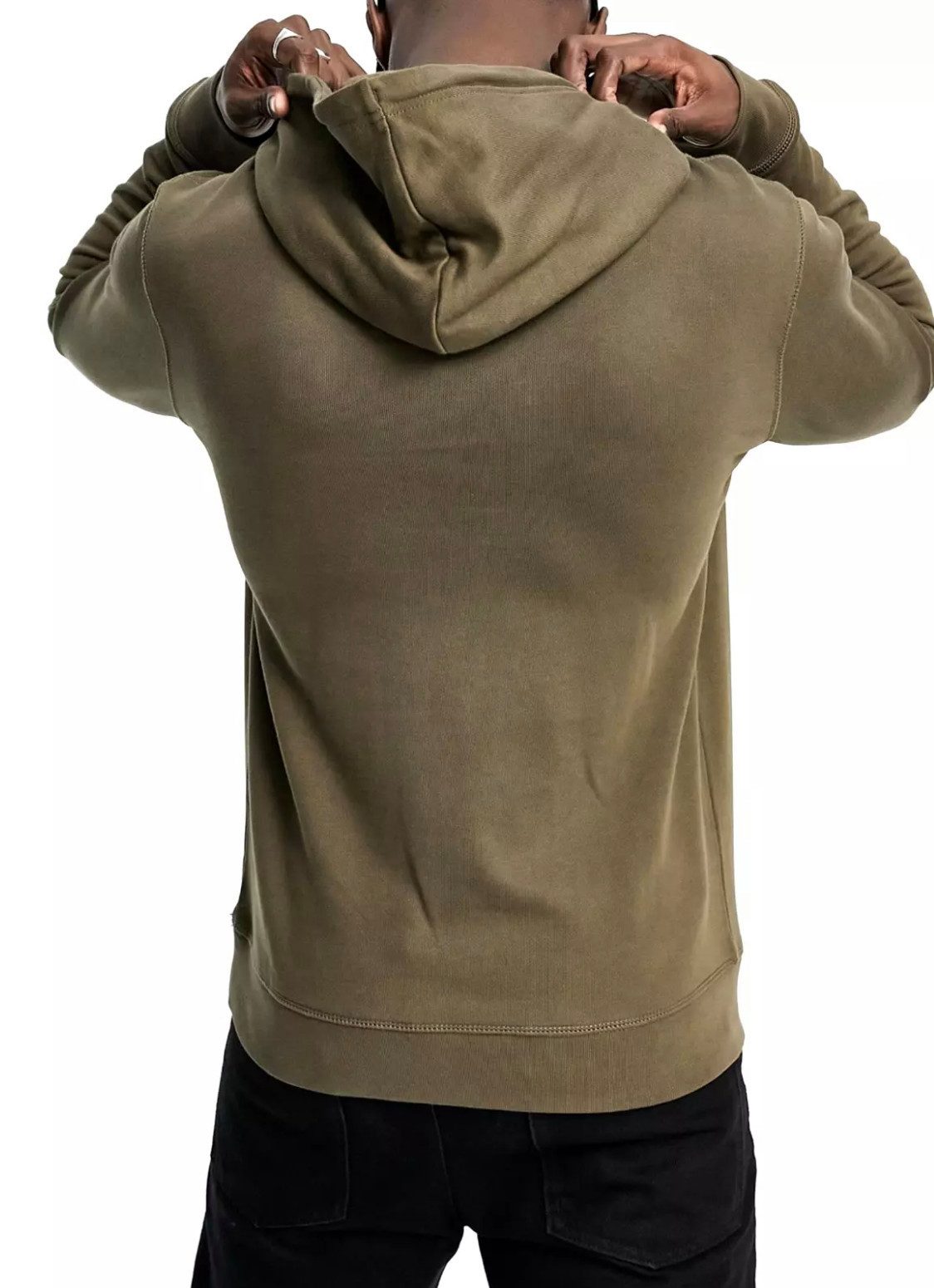 BOSS Kapuzensweatshirt Wetalk Hoodie Verstellbare Kapuze – Gerippte Bündchen – Melange-Logo-Patch