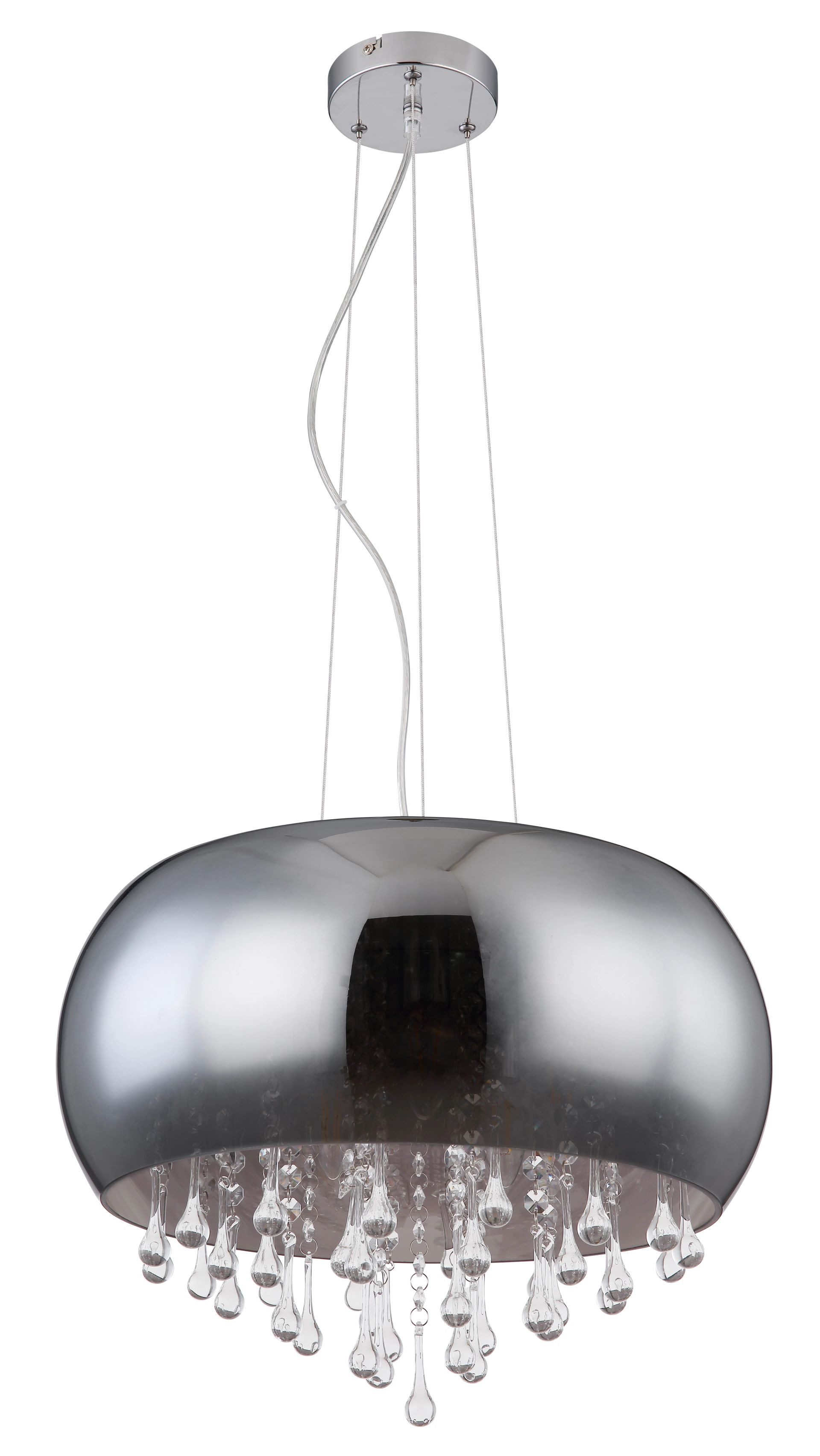 GLOBO LIGHTING Pendelleuchte KALLA, ohne Leuchtmittel, Kristalle, Hängeleuchte, Hängeleuchte, Wohnzimmer, Esstisch