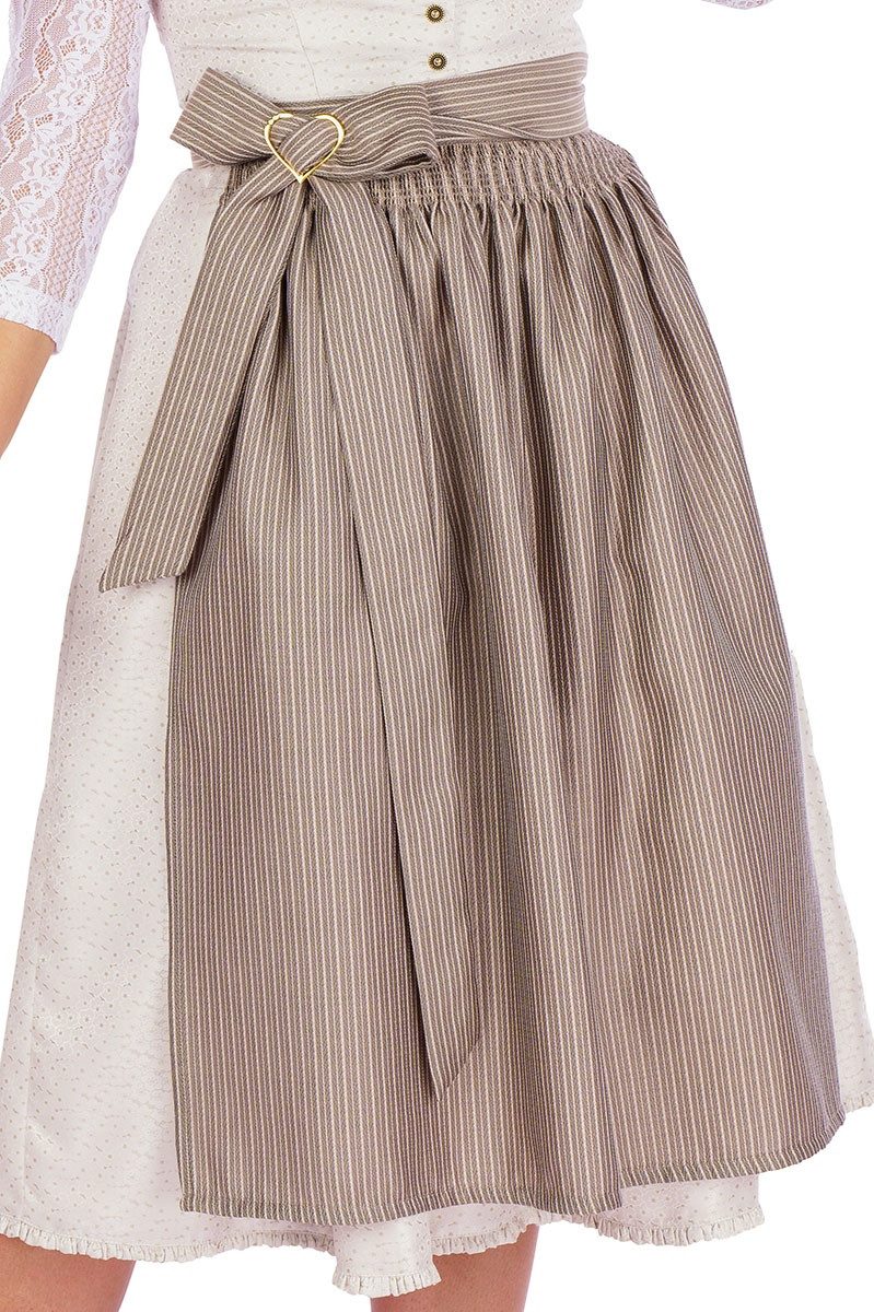 Melega Dirndl Midi Dirndl 2tlg. - ATHENA - creme/taupe