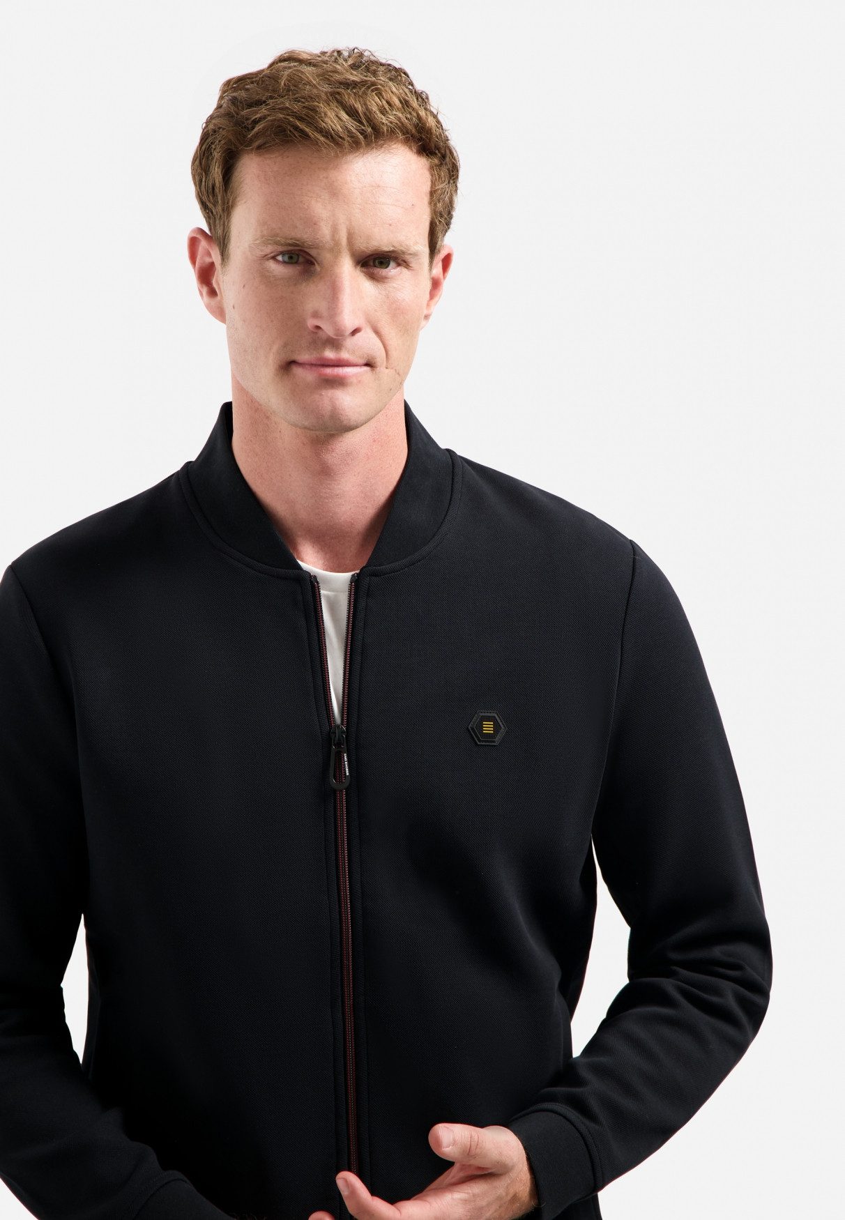 NO EXCESS Sweater No Excess Bomberweste von Timeless Basics