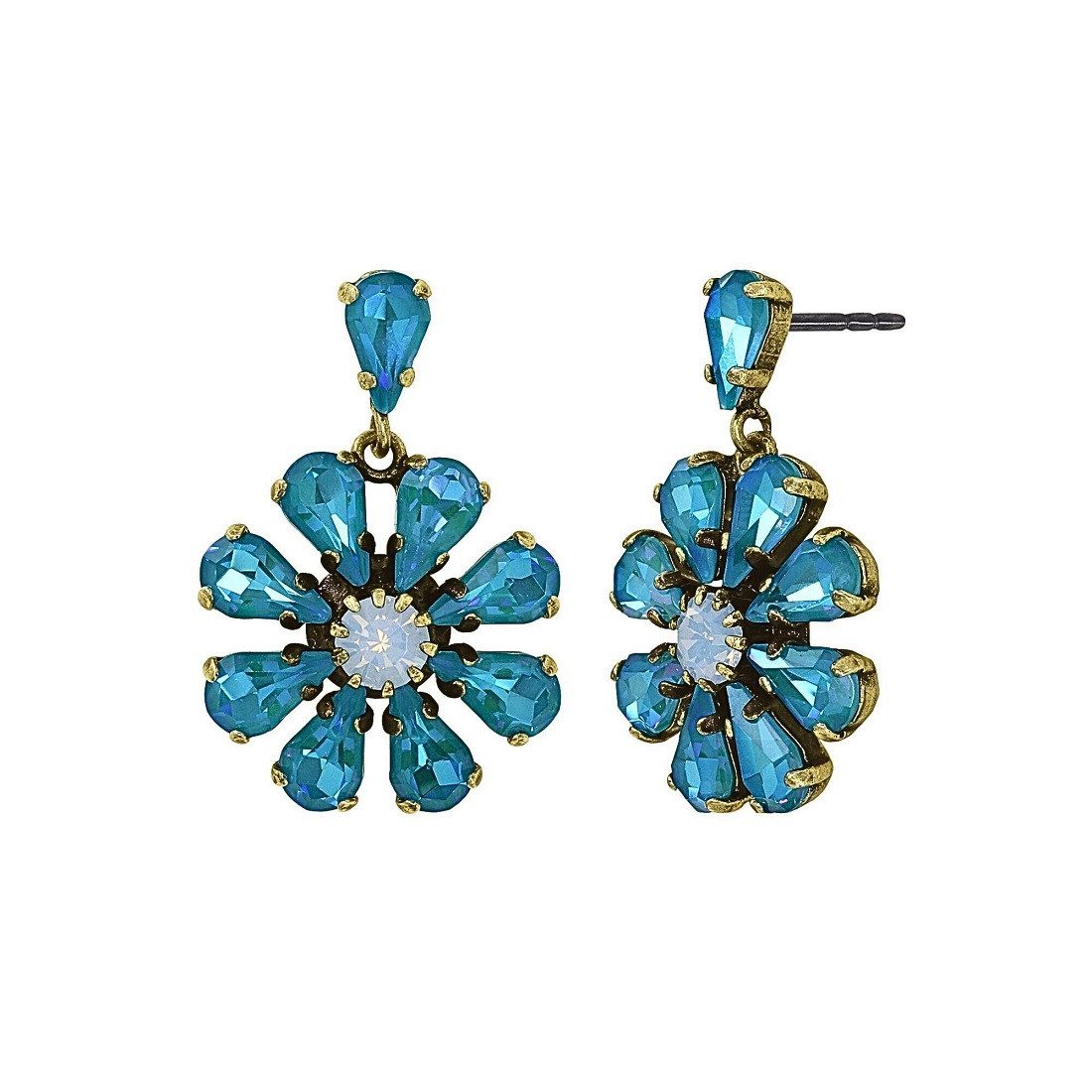 KONPLOTT Paar Ohrstecker Konplott: pendelnde Ohrstecker Twisted Blossom - big