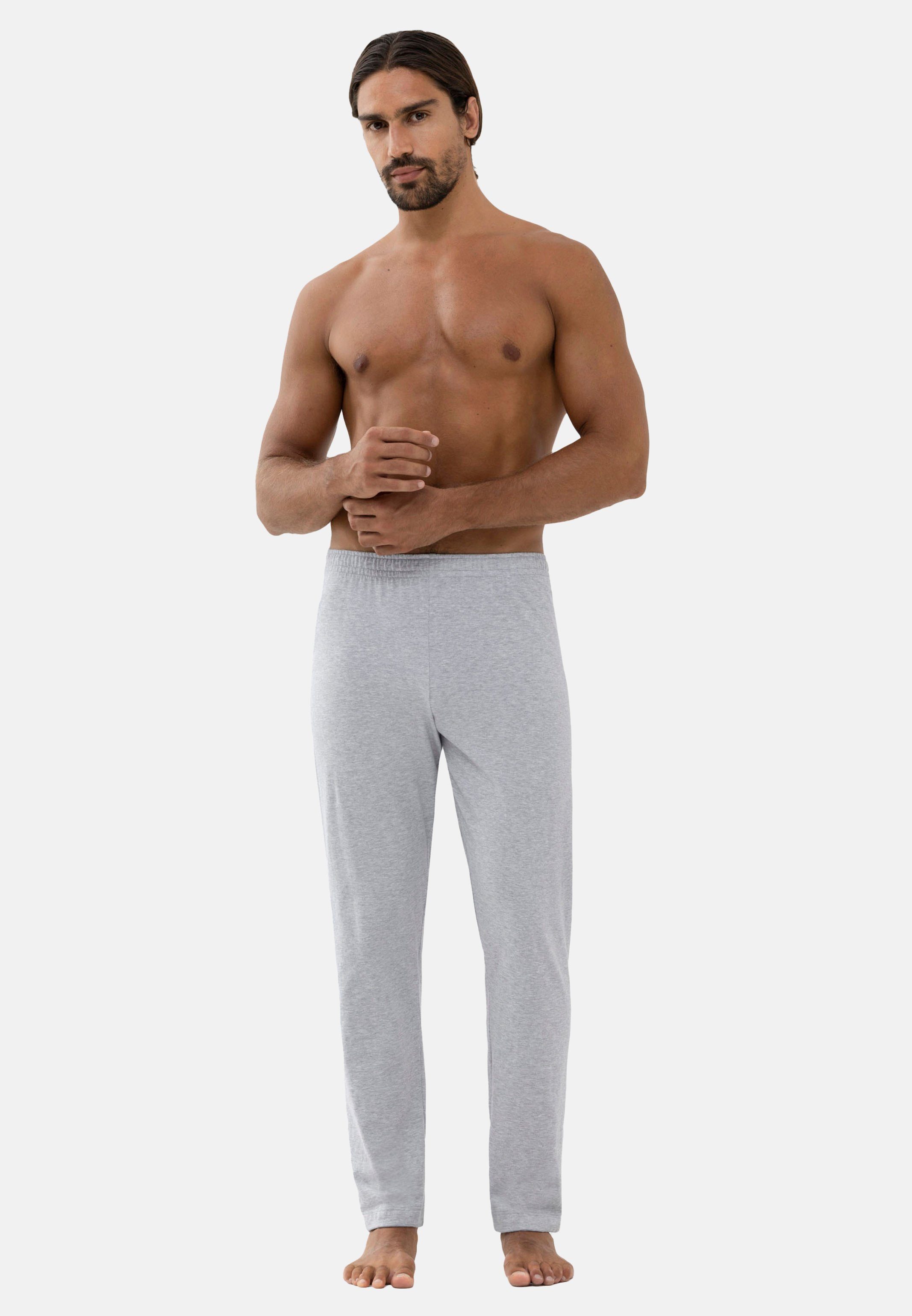 Mey Schlafhose Ringwood (1-tlg) Schlafanzug Grey Light Melange formstabil Baumwolle Hautfreundlich und - Hose 