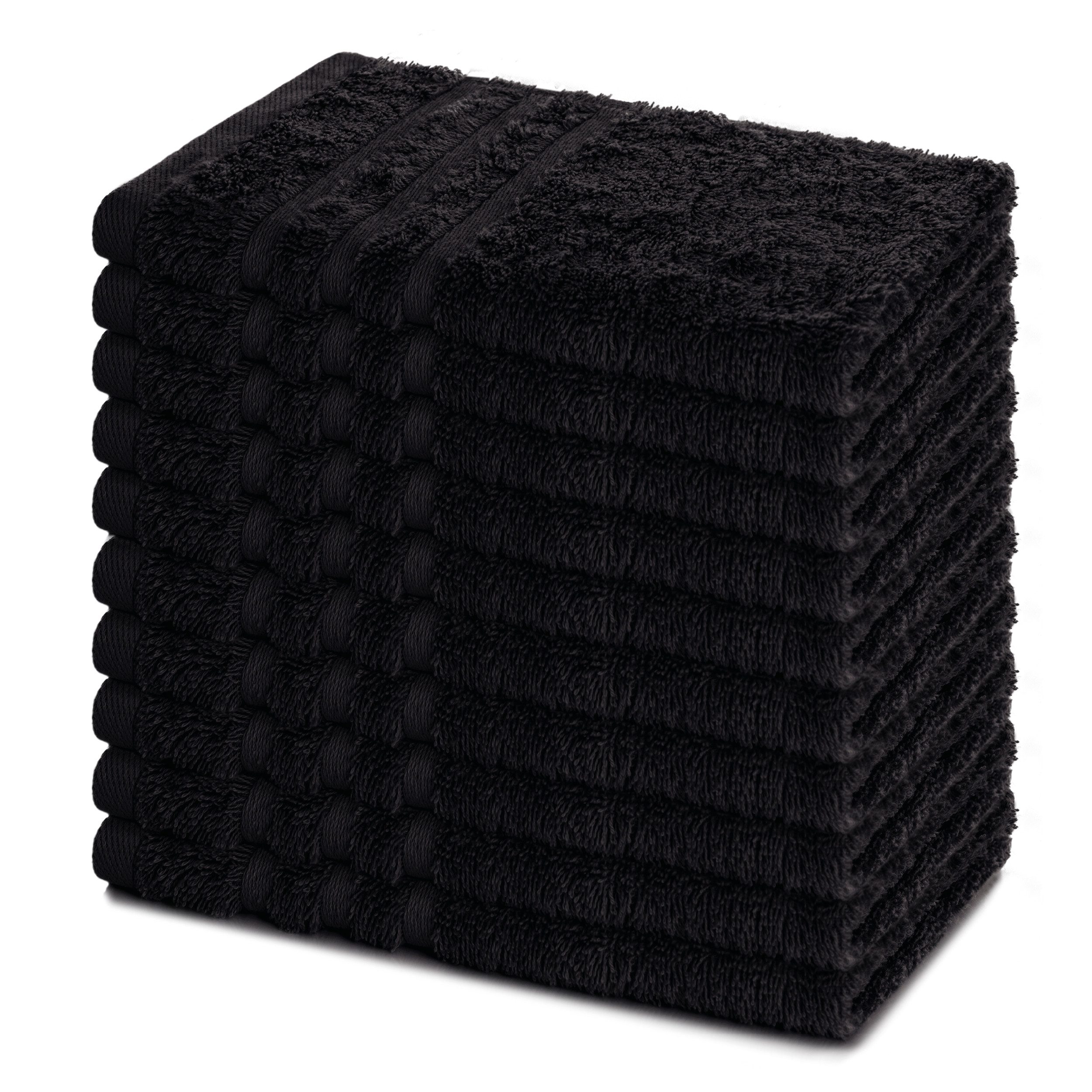 Lavea Gästehandtücher 30x50 cm, 10er Set Gästehandtuch, Elena-Frottee Handtuch, Gästetuch, (Set, 10-St), 500 g/m² Frottier, weich & saugstark, pflegeleicht