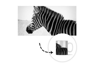MuchoWow Tasse Zebra im hohen Gras, Keramik, Kaffeetassen, Teetasse, Becher, Teetasse, Geschenk