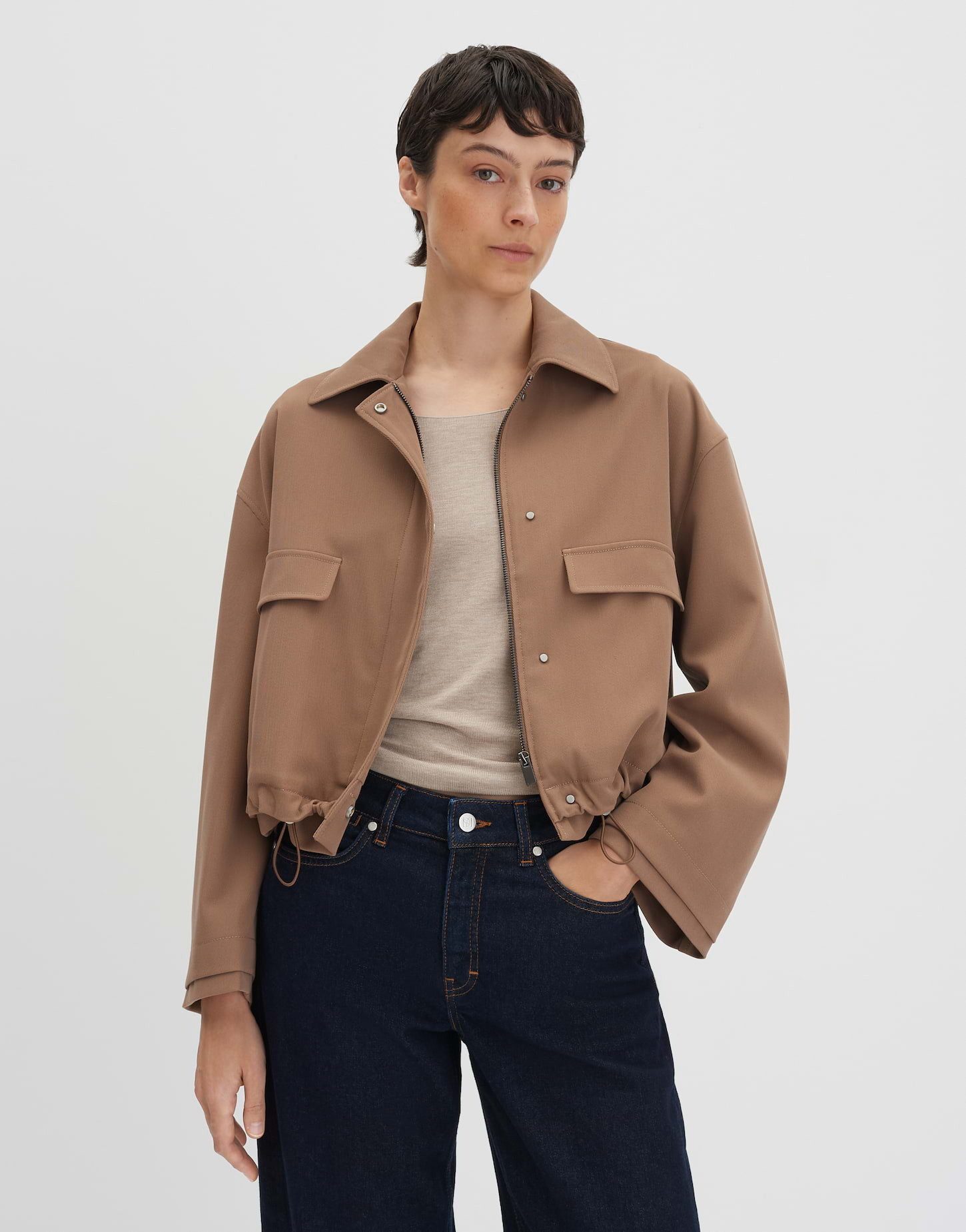 someday Jackenblazer NOUSA Loose mit Ballonsaum O-förmiger Schnitt mit verk günstig online kaufen