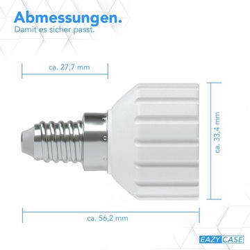 EAZY CASE Lampenfassung Lampensockel Sets E14 auf GU10 Adapter Fassung Lampe Stecker Glühbirne, (Spar-Set), Lampenadapter E14 zu GU10 Adapter Lampen LED Halogen Energiesparlampen