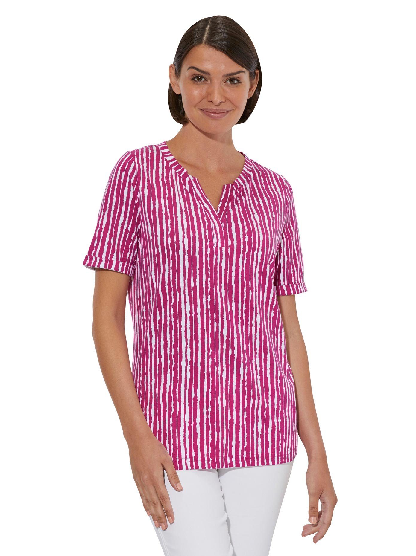 Damen Shirts Classic Basics Rundhalsshirt Shirt (1-tlg)