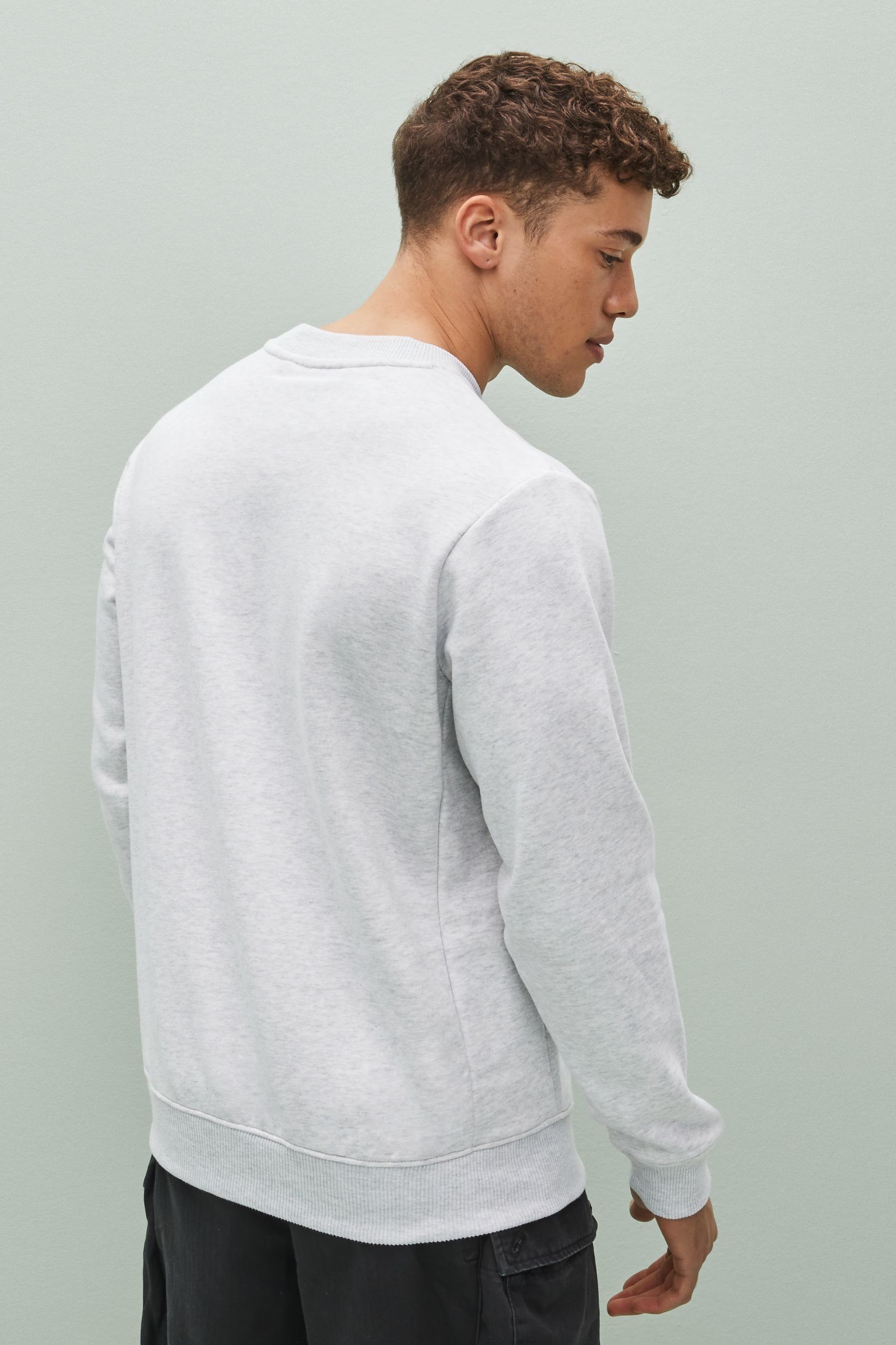 Next Sweatshirt Sweatshirt mit Rundhalsausschnitt Light (1-tlg) Grey