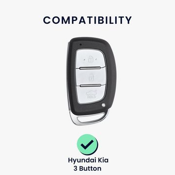 kwmobile Schlüsseltasche Autoschlüssel Hülle für Hyundai Kia (1-tlg), Schlüsselhülle Silikon Case Schlüssel Cover