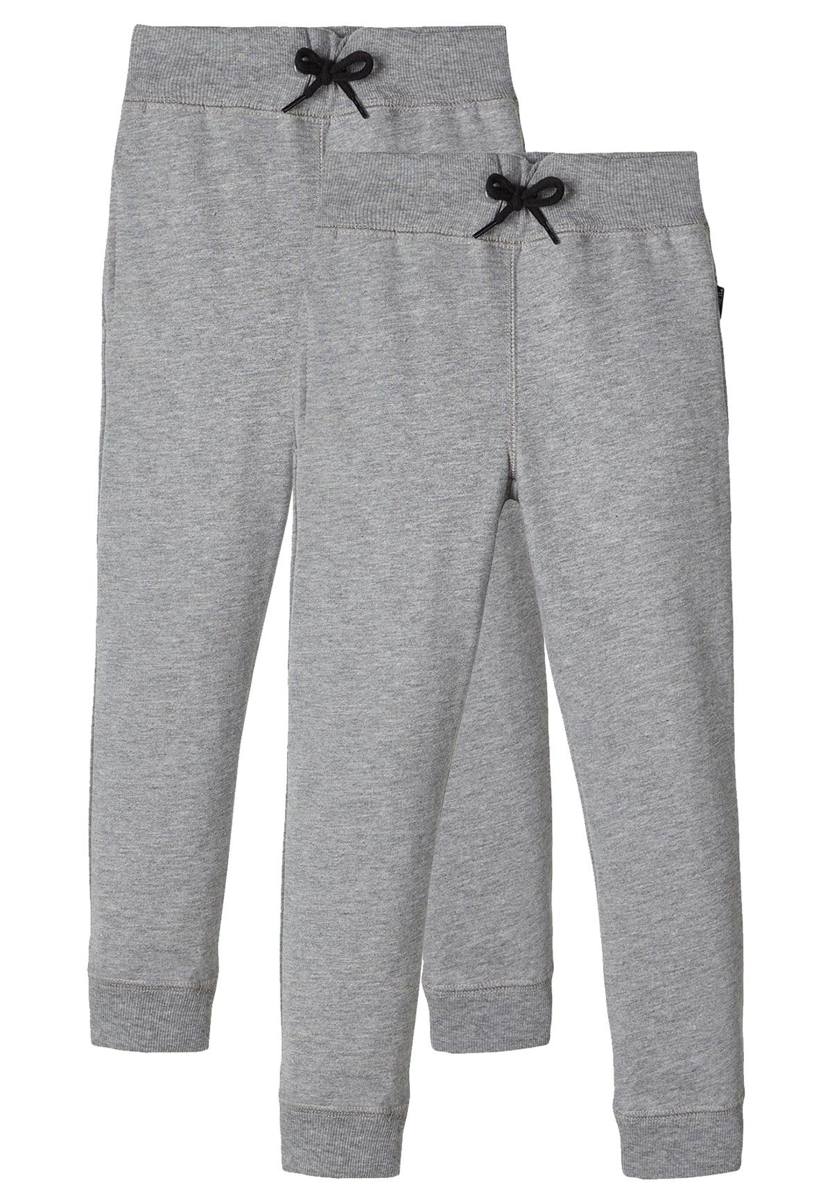 Name It Sweatpants 2-er Set Basic Jogginghose Sweatpants Gefüttert NKMSWEAT (2-tlg) 5483 in Grau-2