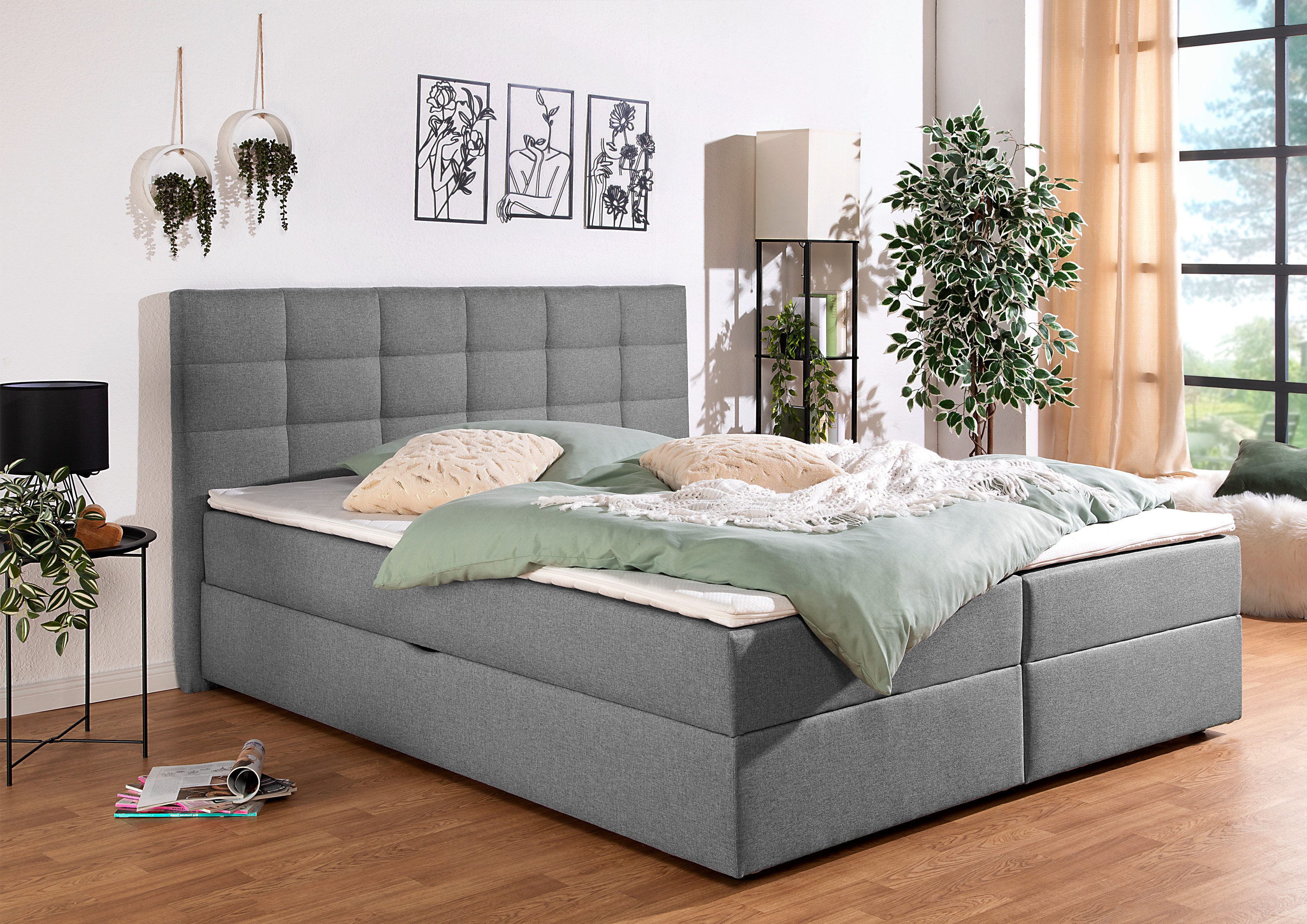 Home affaire Boxbett Carde, wahlweise mit Bettkasten, in H2, H3 & H4 erhältlich