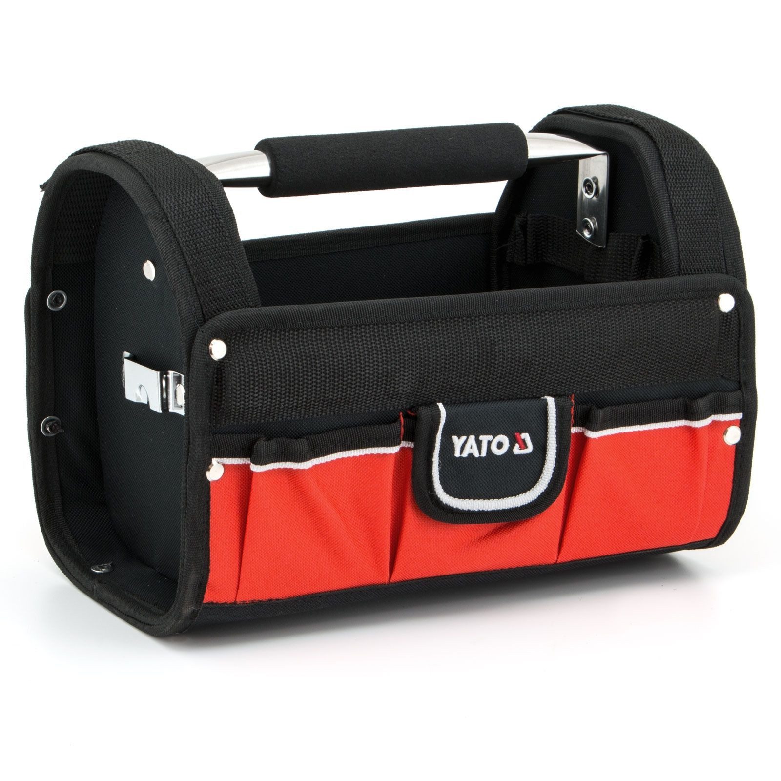 Yato Werkzeugkoffer Werkzeugtasche mit 9 Fächer 30,5 x 19 x 22 cm YT-74371