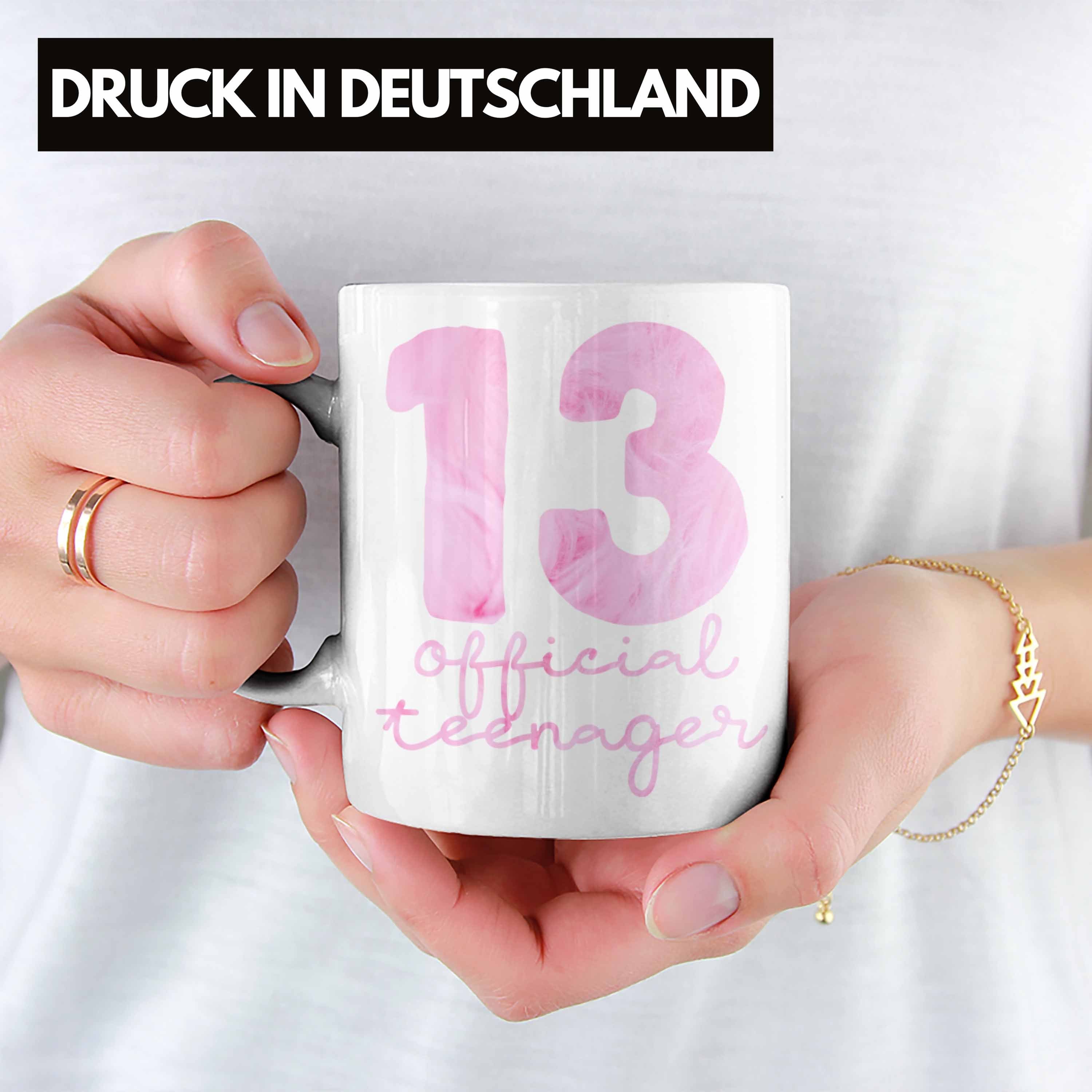Geburtstag Mädchen Weiss 13er Official Tasse Gesche Teenager Tasse Trendation 13. Geburtstag