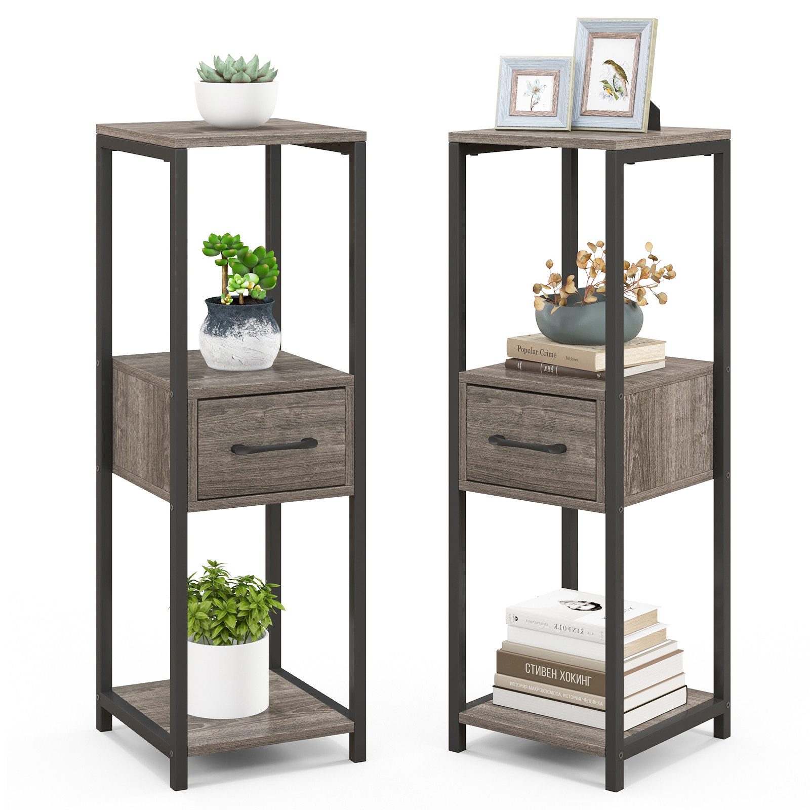 COSTWAY Blumenständer (2 St), 3 Etagen günstig online kaufen
