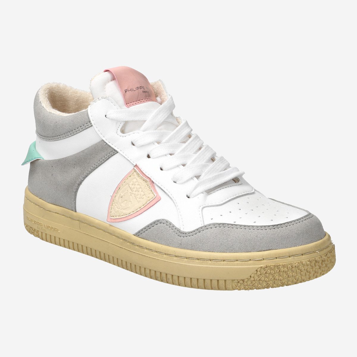 Philippe Model LYON MID, Sneaker in Weiß,kombiniert für Damen Sneaker