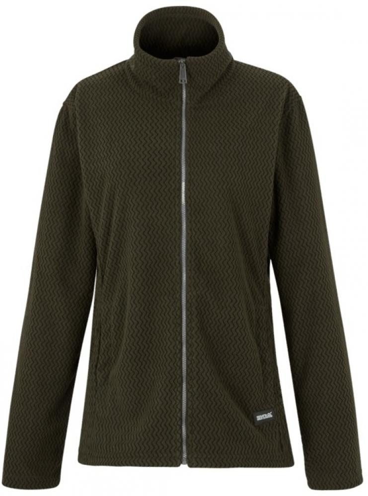 Fleecejacke Damen Fleece Jacke mit wellenförmigen Muster - HeidyFullZip