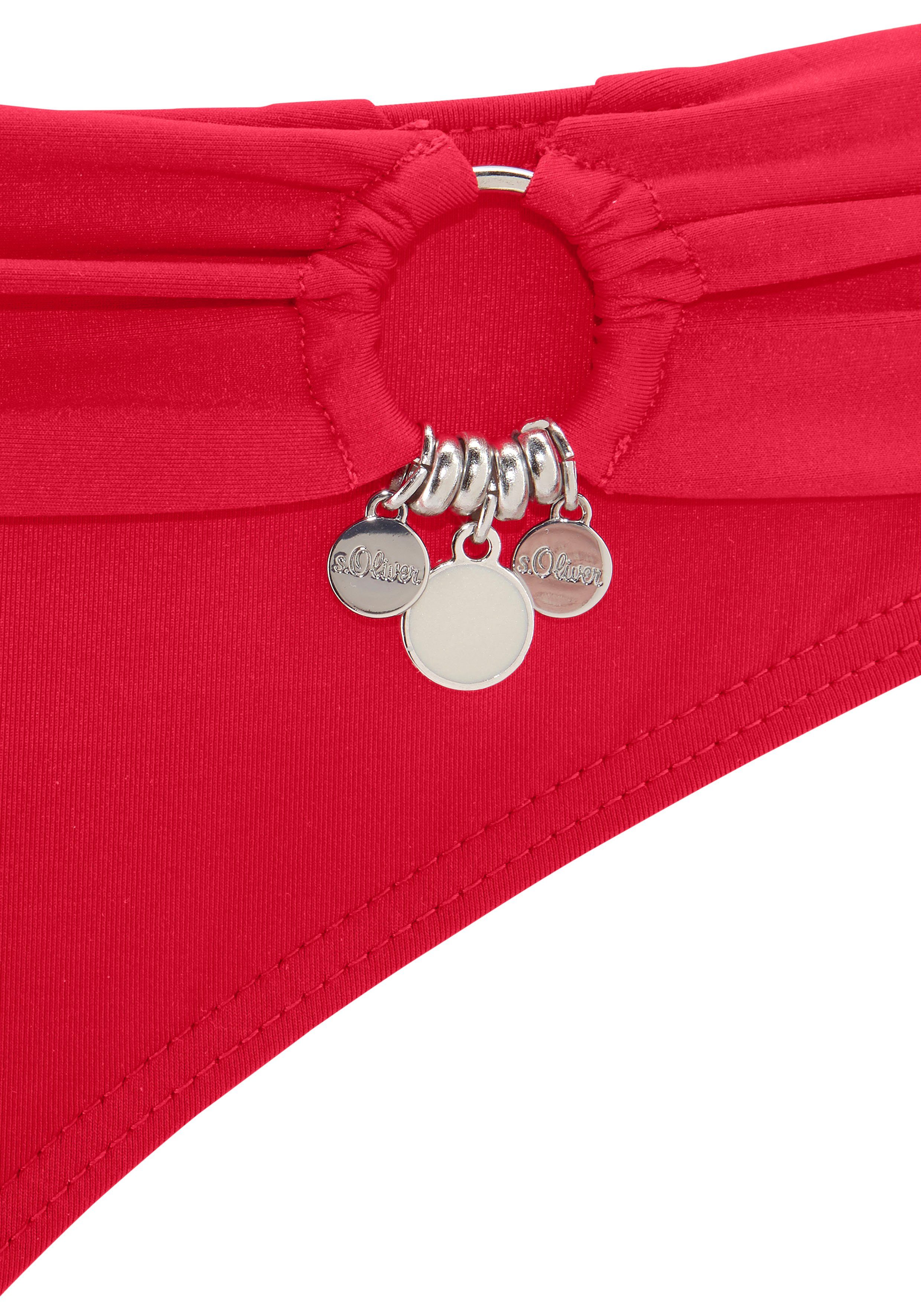 s.Oliver Push-Up-Bikini mit Zierring an der Hose