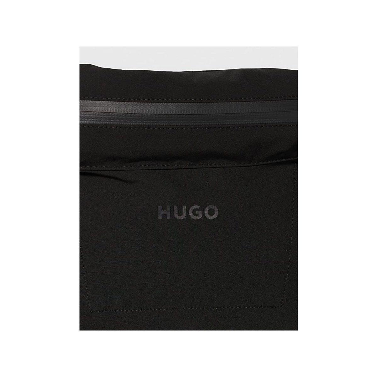 HUGO (1-tlg) regular fit schwarz Wollmantel