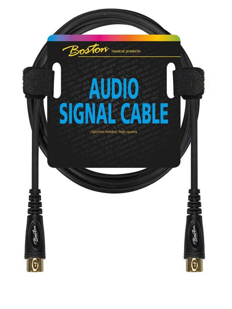 Boston MIDI Kabel DIN 5-polig Stecker auf DIN 5-polig Stecker AC-300 Audio-Kabel, (600 cm)
