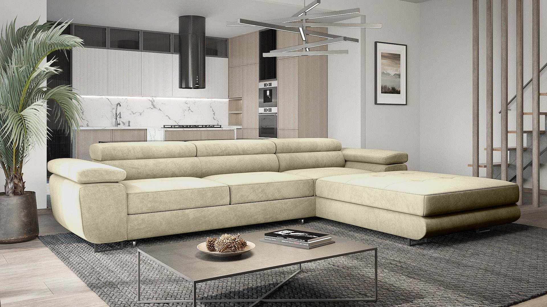 MOEBLO Ecksofa BUZZ TWIN, mit Schlaffunktion, günstig online kaufen
