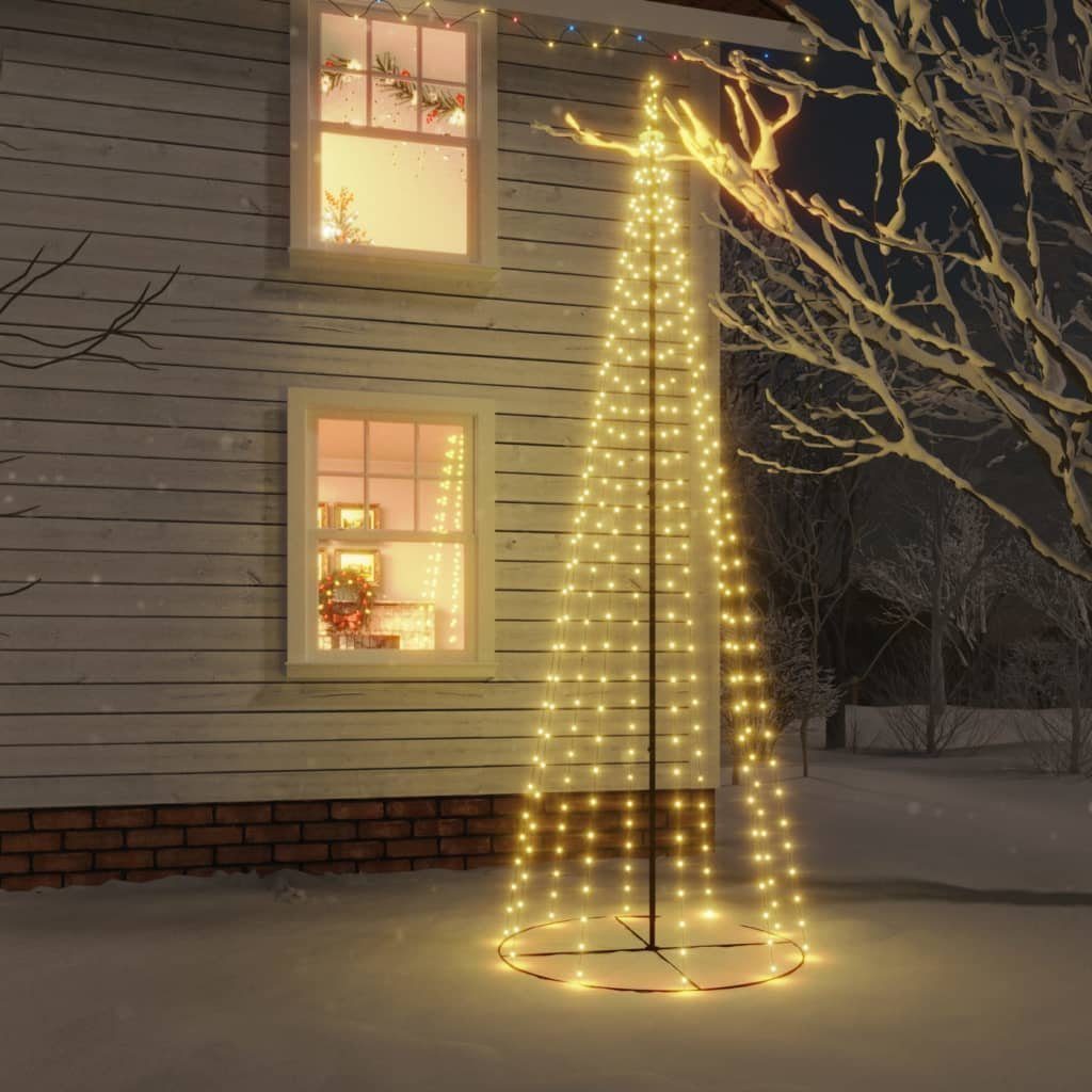 vidaXL LED Baum LED-Weihnachtsbaum Kegelform Warmweiß 310 LEDs 100x300 cm