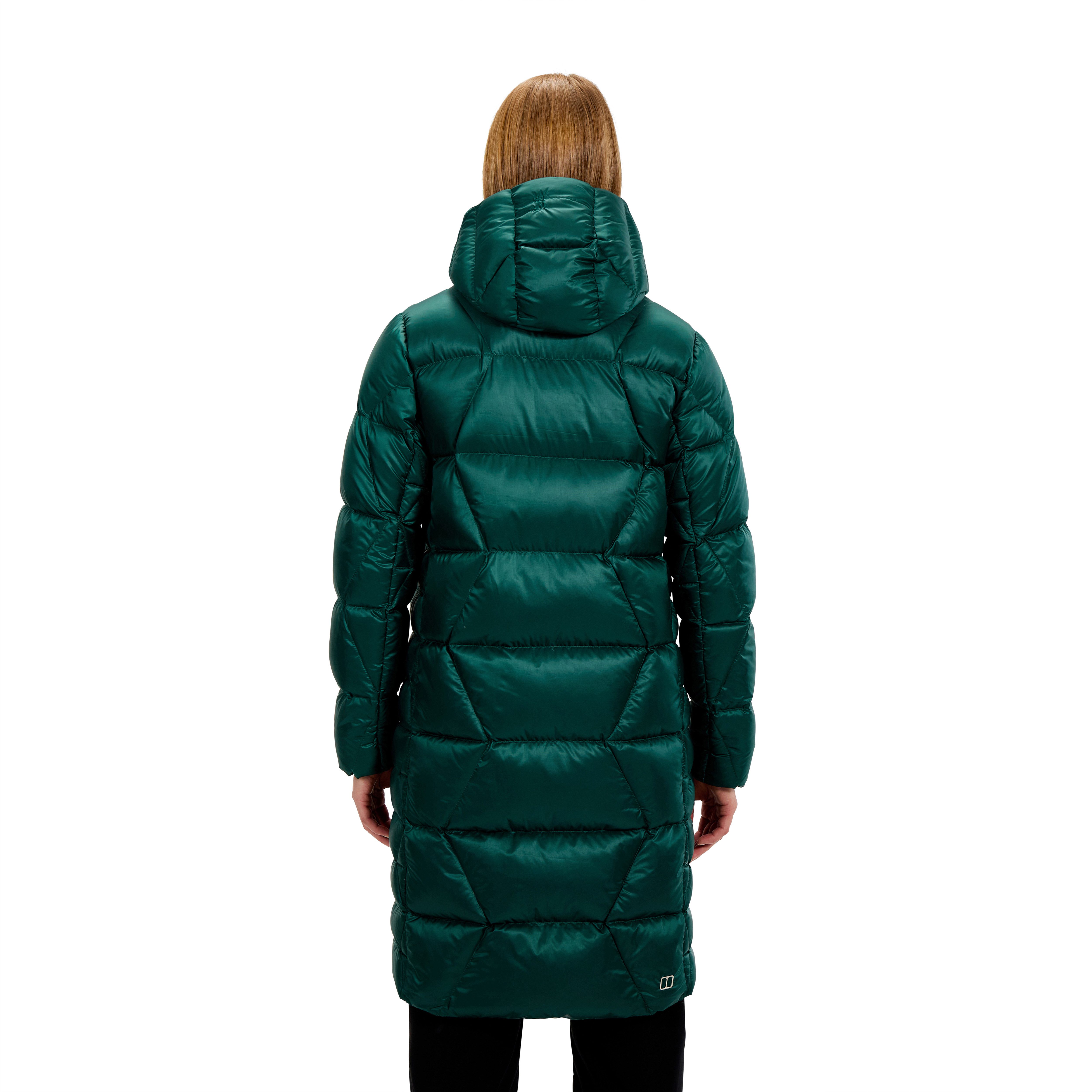 Berghaus Daunenjacke EXPLORER LONG DOWN JACKET mit verstellbarer Kapuze, aus Pertex® Quantum-Material
