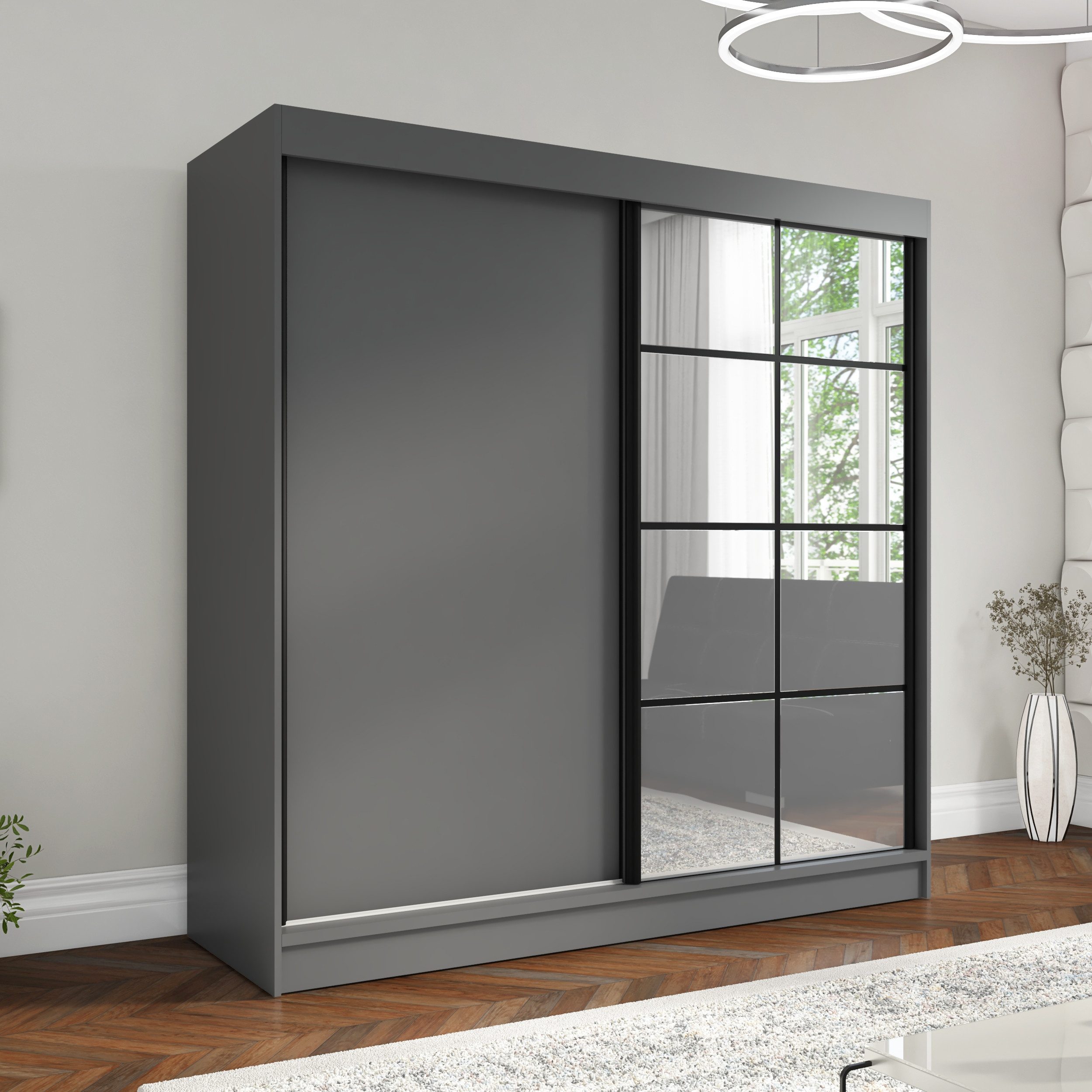 A&J MöbelLand GmbH Schiebetürenschrank TAVIRO 2-türiger Kleiderschrank mit günstig online kaufen