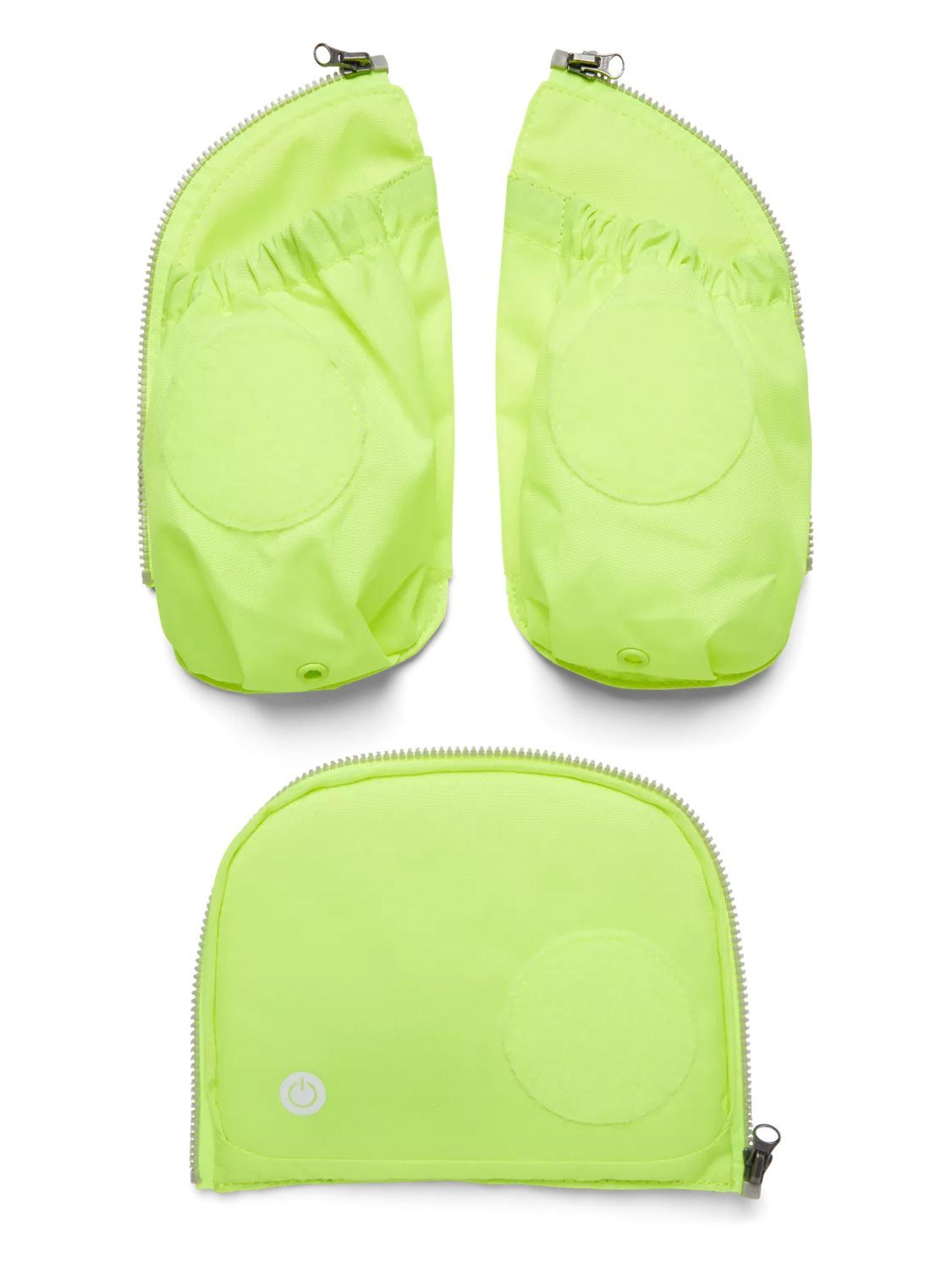 ergobag Schulranzen Fluo LED Seitentaschen Set, reflektierend