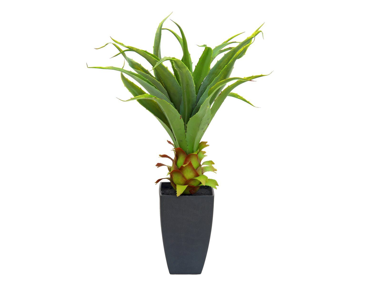 Kunstkaktus EUROPALMS Agave im Topf, Kunstpflanze, 75cm