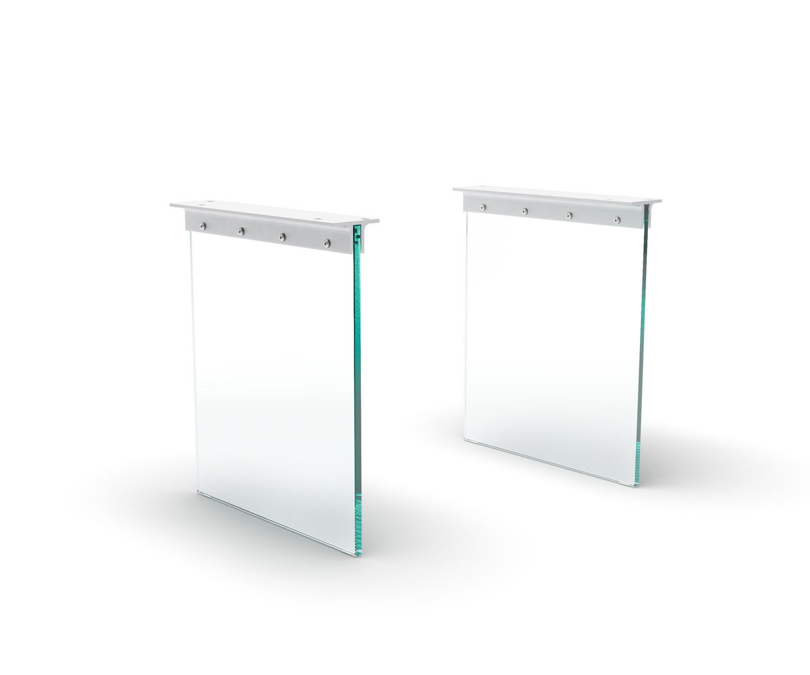 DELIFE Tischbein Glas, (2er-Set) Tischgestell günstig online kaufen