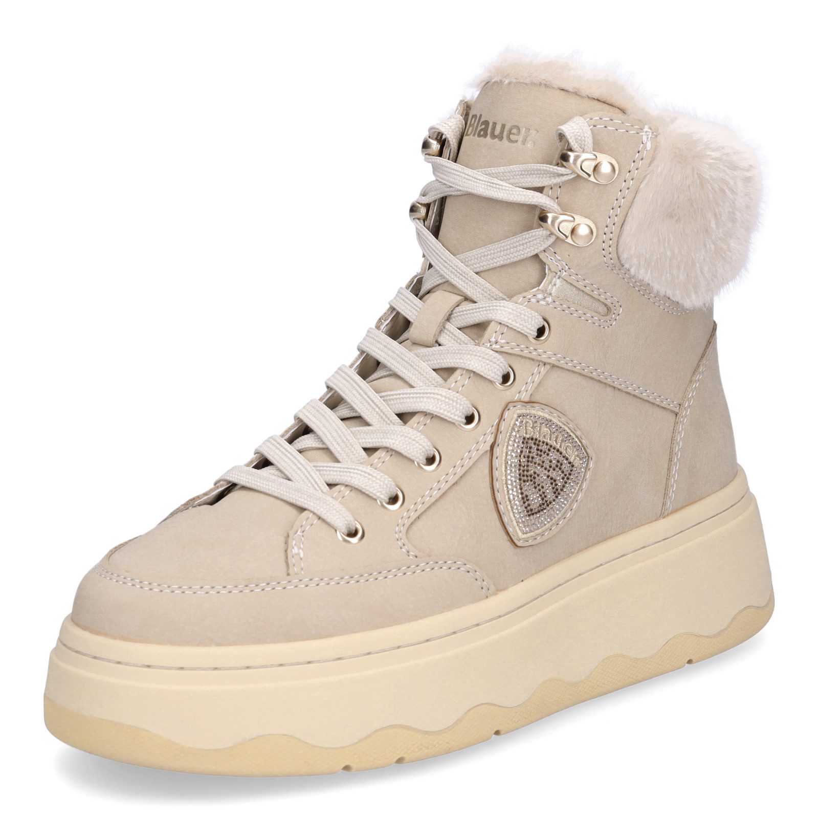 Blauer.USA Blauer Damen Schnürboot Maribel taupe Schnürboots
