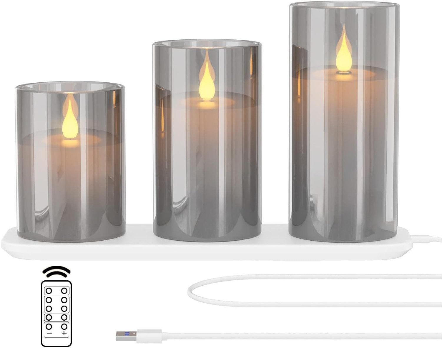 EXTSUD LED-Kerze LED Kerzen, Flackernde Flamme günstig online kaufen