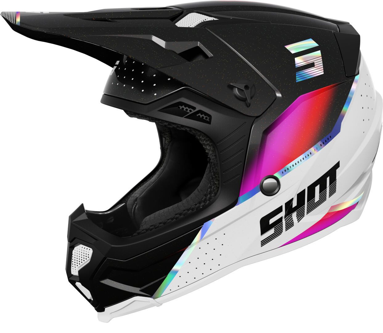 Shot Motocrosshelm Core Honor Motocross Helm, Notfallsystem-Polsterung (EQRS)