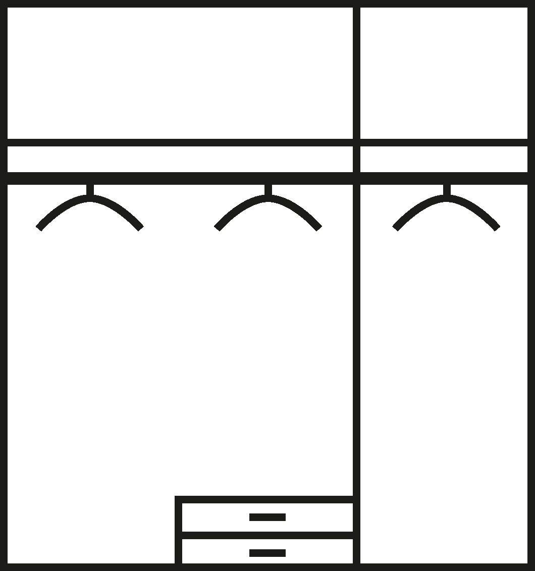 Essensa rauch Kleiderschrank weiß