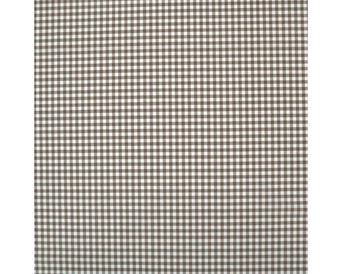 Thumbnail - Stofferia Stoff Dekostoff Vichy-Karo Klein Cuadro Beige, Breite 280 cm, Meterware