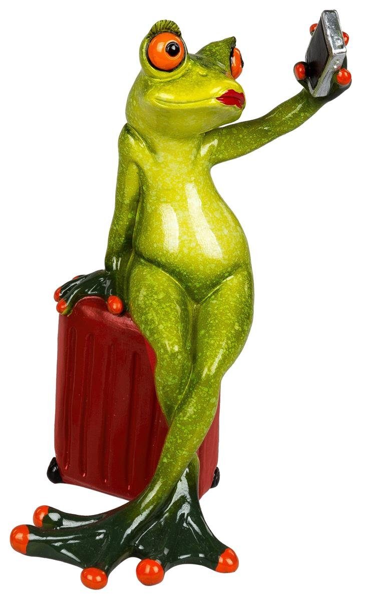 dekojohnson Girlanden dekojohnson lustiger Deko-Frosch Frau mit Koffer