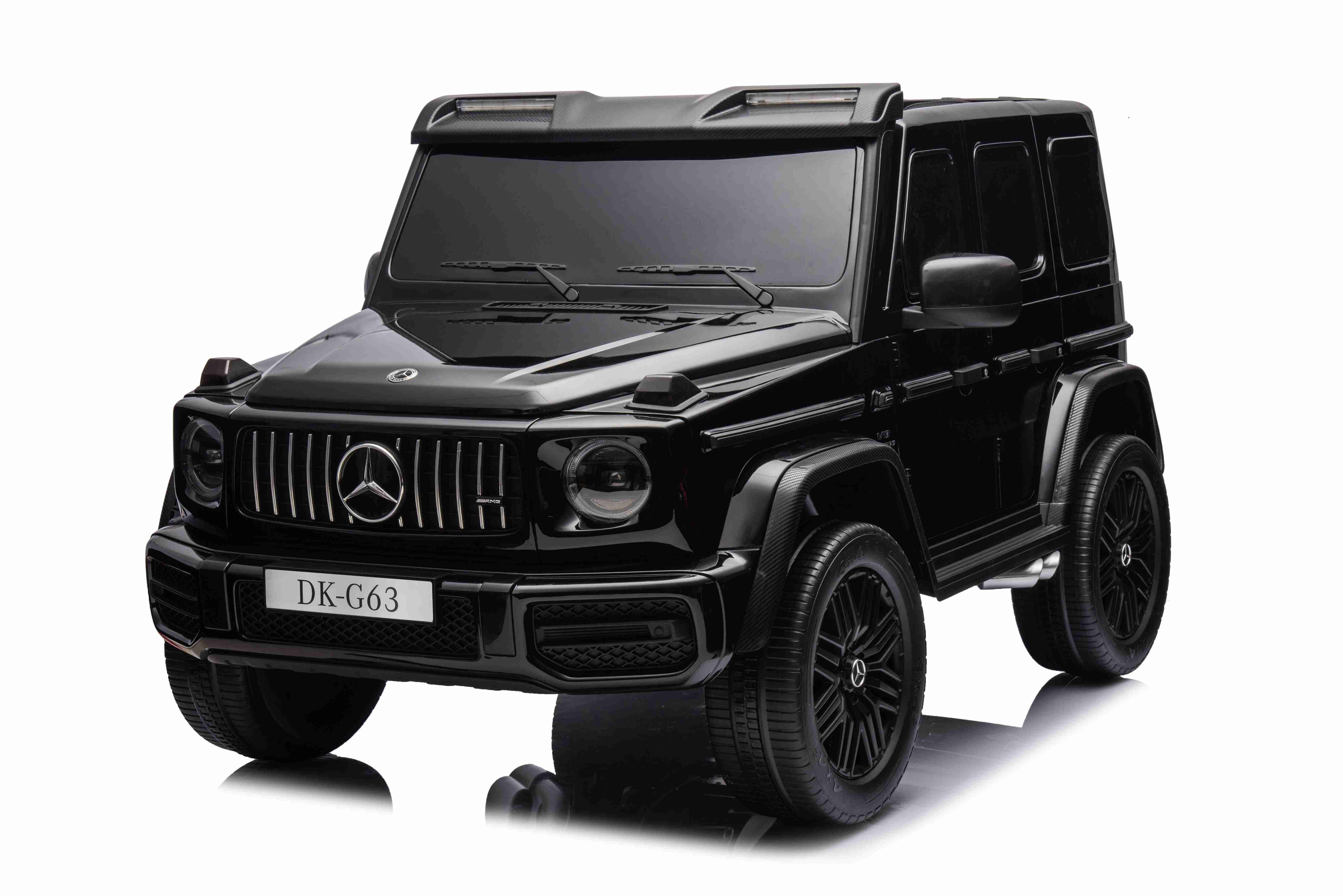 BoGi Elektro-Kinderauto Kinderfahrzeug G63 AMG 12V, 14Ah 4x35W, 2 Sitzer, EVA, USB, BT, Fahrspaß für Kinder mit Stil – G63 AMG 24V Elektroauto 2-Sitzer